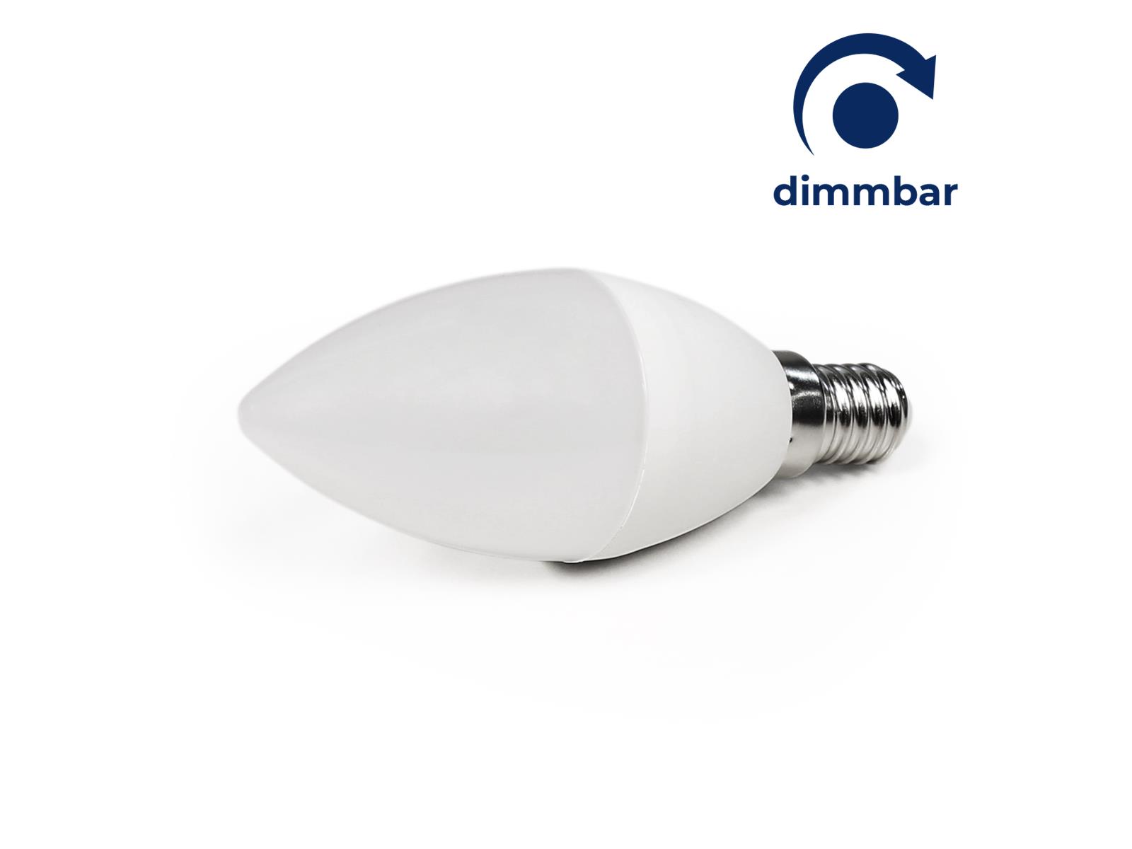 LED Kerzenlampe McShine, E14, 5W, 350lm, 160°, 3000K, warmweiß, dimmbar