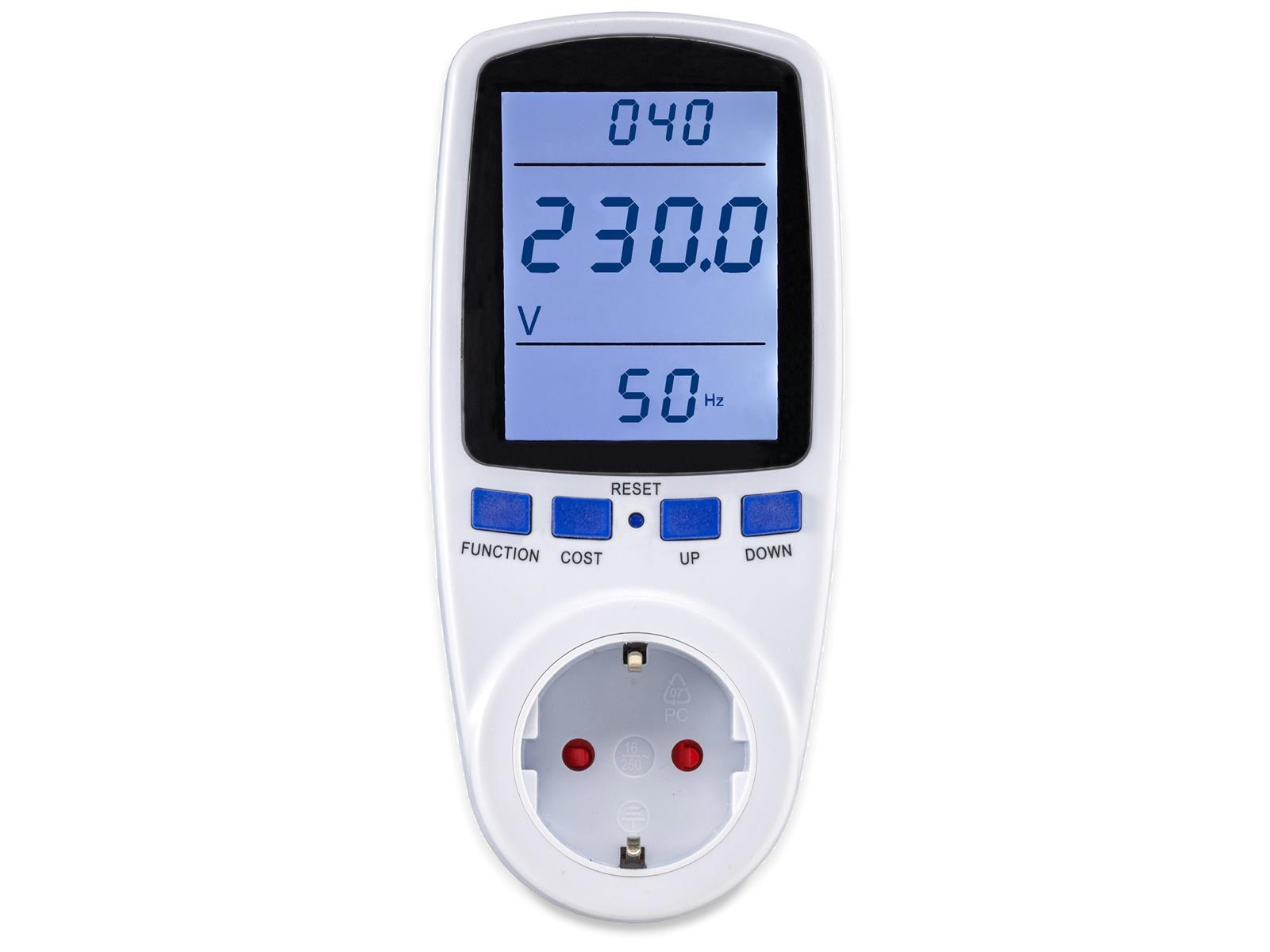 Energiekosten-Messgerät "CTM-900 Pro" LC-Display, bis 3680W, Überlastschutz