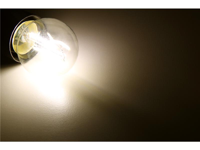 LED Filament Tropfenlampe McShine ''Filed'', E27, 2W, 260Lm, warmweiß, klar