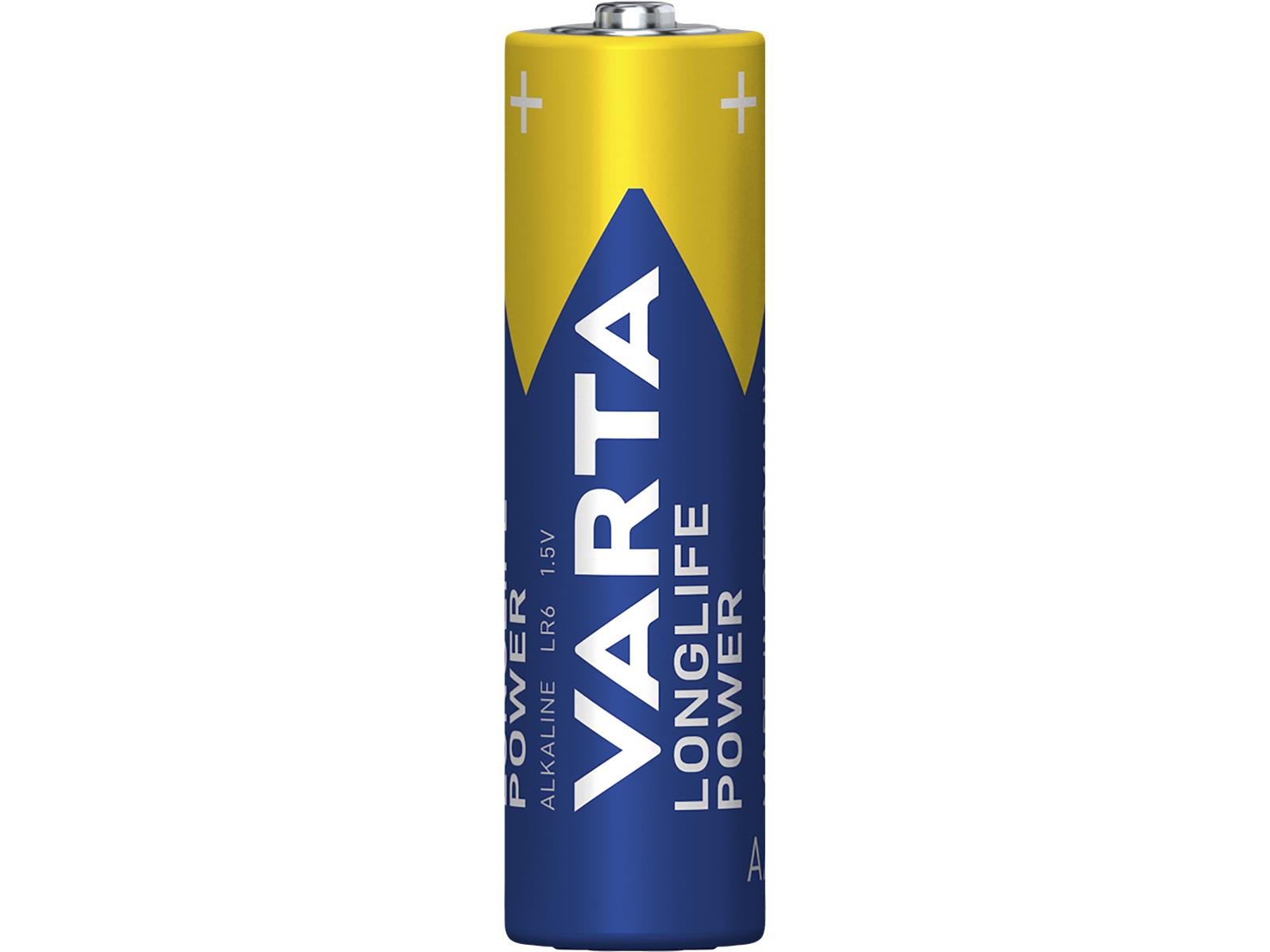 Mignon-Batterie VARTA ''Longlife Power'' Alkaline, Typ AA, LR06, 1,5V, 4er Pack