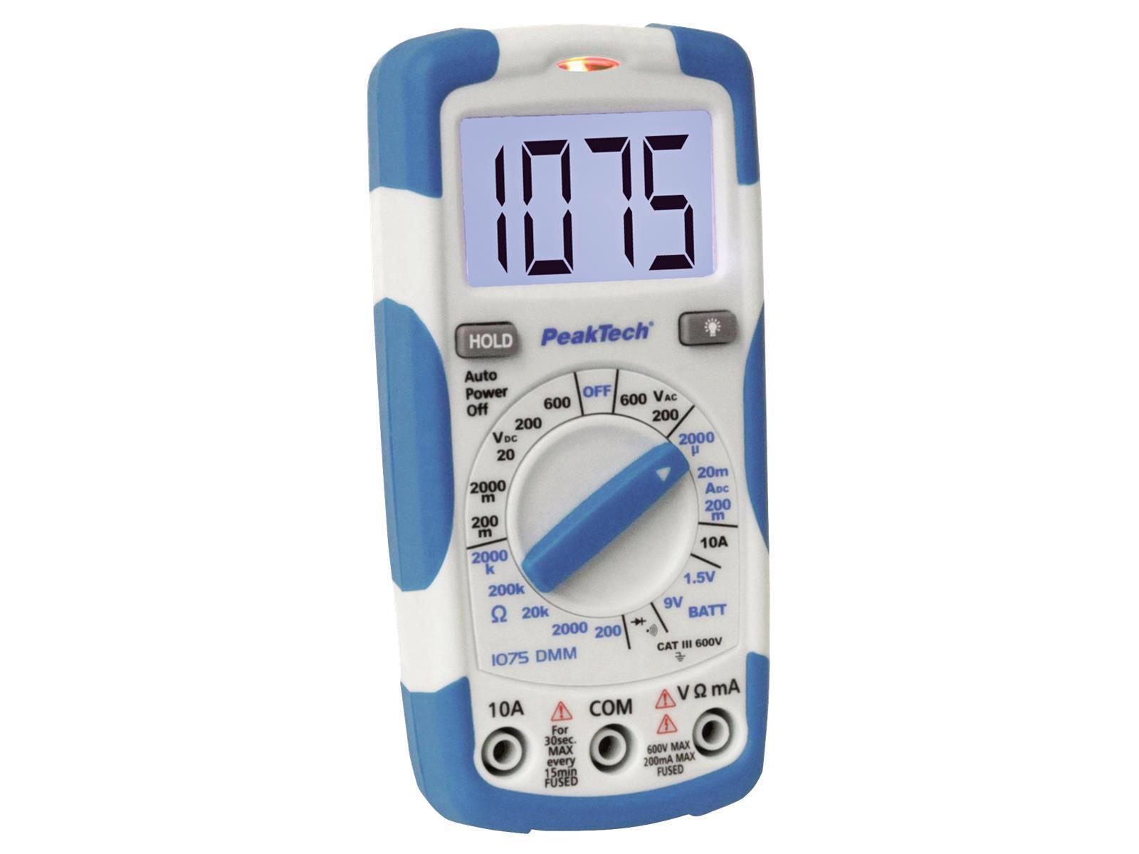 Digital-Handmultimeter PeakTech ''1075'', 3,5-stellig