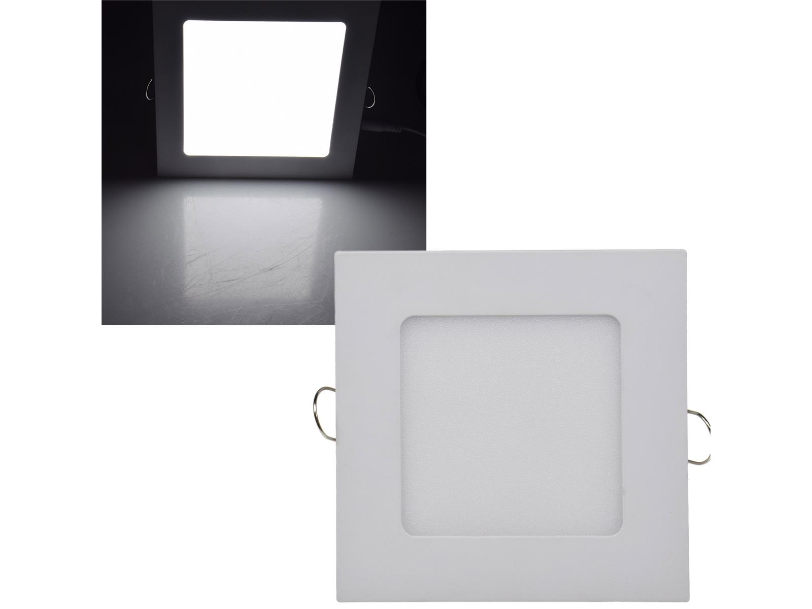 LED Licht-Panel "QCP-12Q", 12x12cm230V, 6W, 510 Lumen, 4200K / neutralweiß