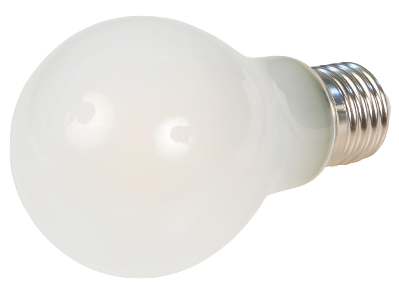 LED Filament Glühlampe McShine ''Filed'', E27, 6W, 670 lm, warmweiß, dimmbar, matt