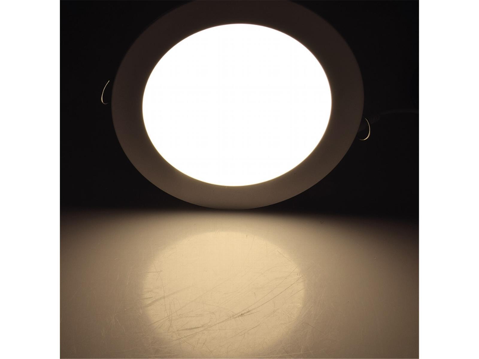 LED Licht-Panel "QCP-30R", Ø 30cm230V, 24W, 1680 Lumen, 2900K / warmweiß