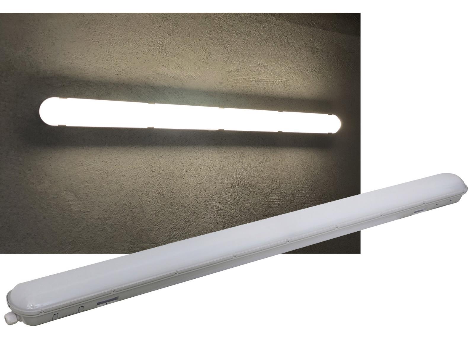 Wand-& Deckenleuchte "HP-50" IP65, 120cm# Achtung! Separates Sperrgut-Paket #48W, 4000k, neutralweiß, 5800 Lumen