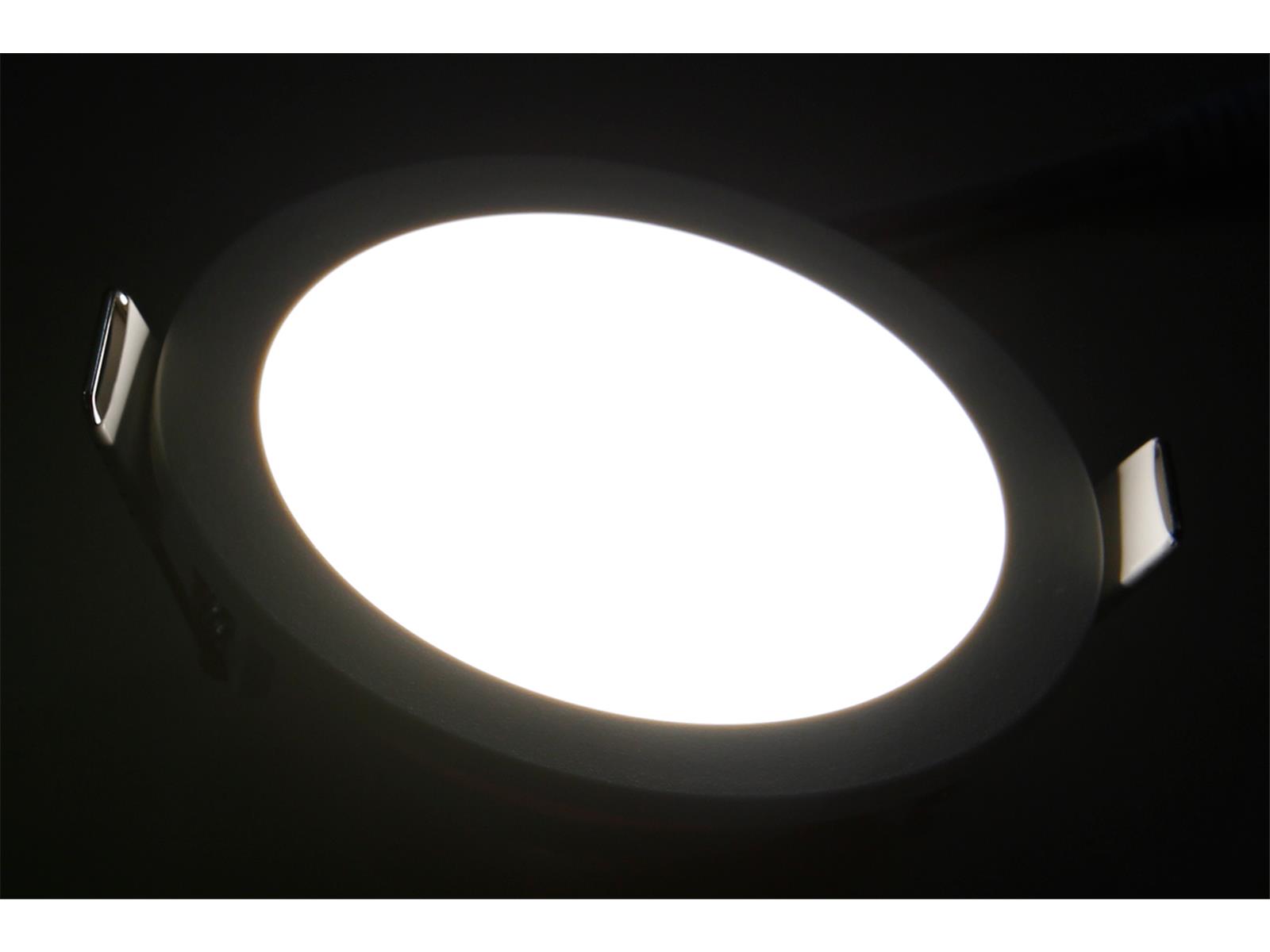 LED-Panel McShine ''LP-90IP'' 5W, 90mm-Ø, 400lm, IP54, 3000K, warmweiß
