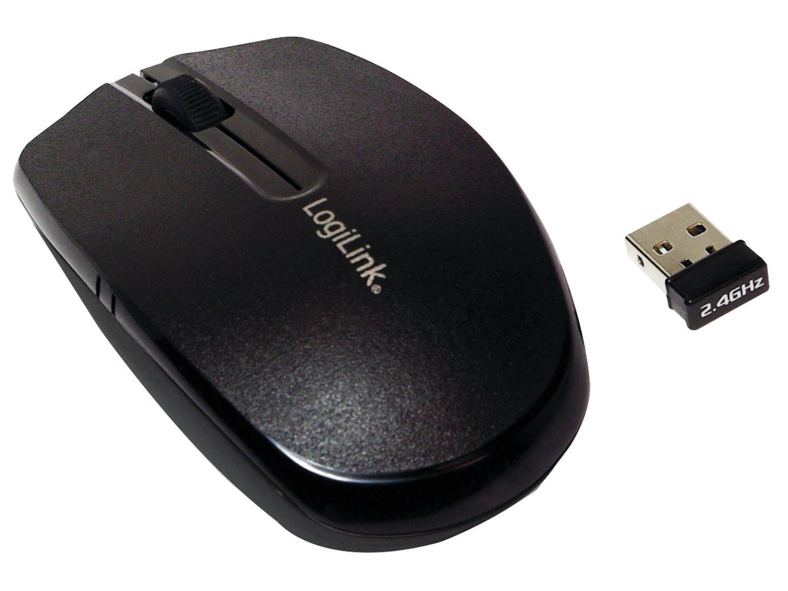 Maus, Wireless 2,4G Mouse, Optisch, schwarz