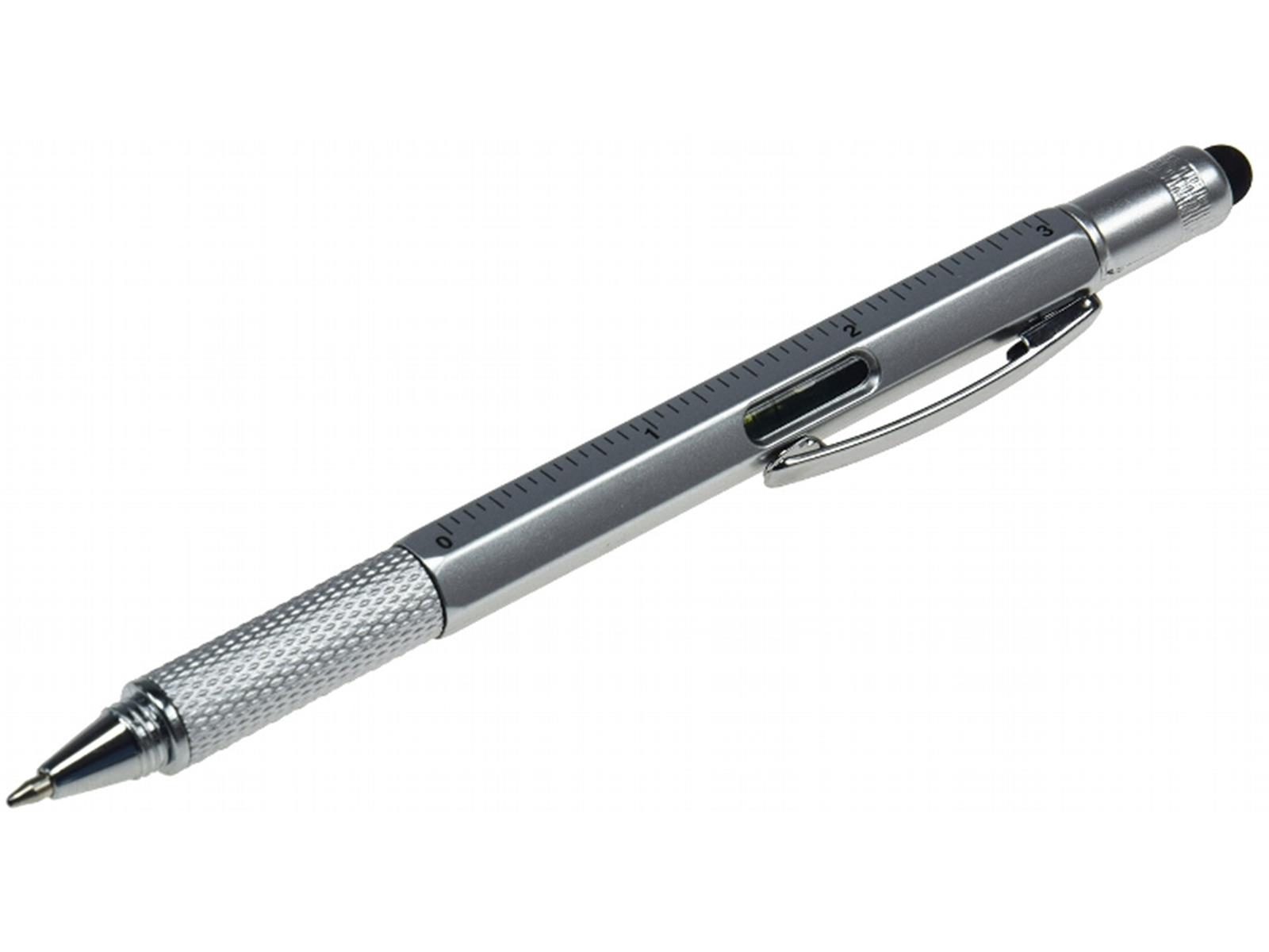 Kugelschreiber "Work" Kuli, TouchPen, Lineal, Wasserwaage