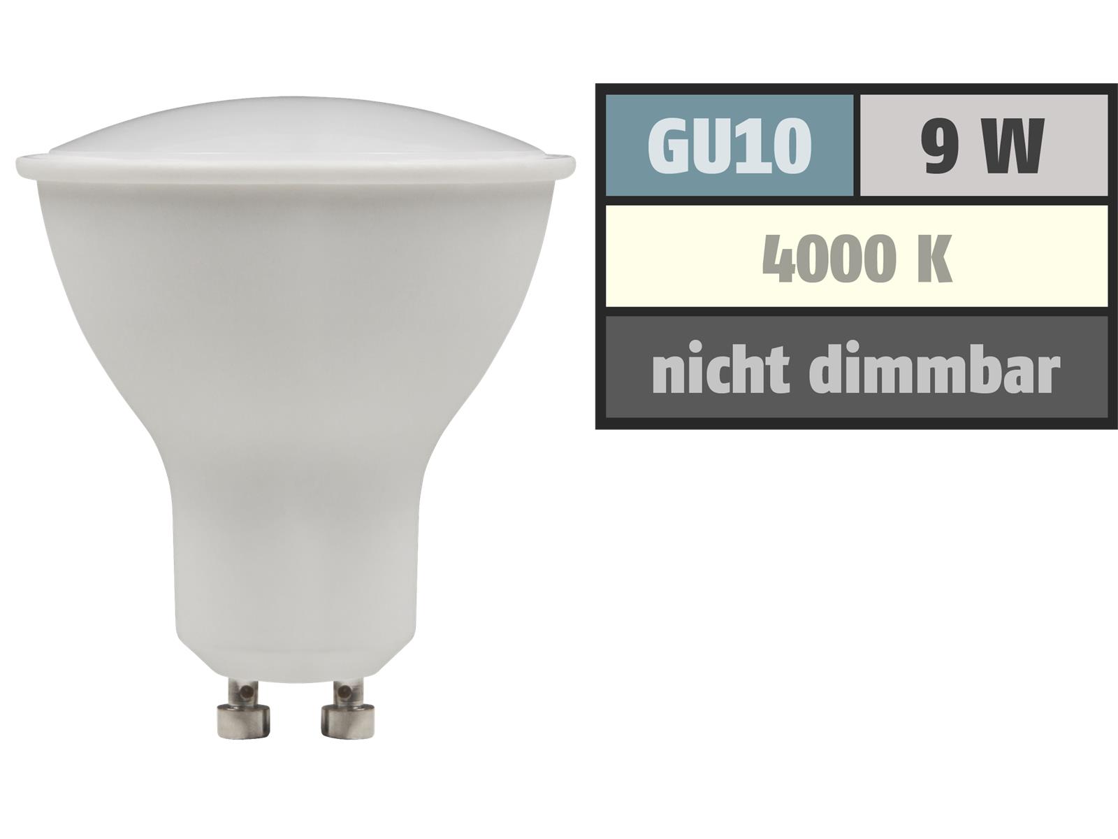 LED-Strahler McShine ''PV-90'' GU10, 9W, 900lm, 120°, 4000K, neutralweiß