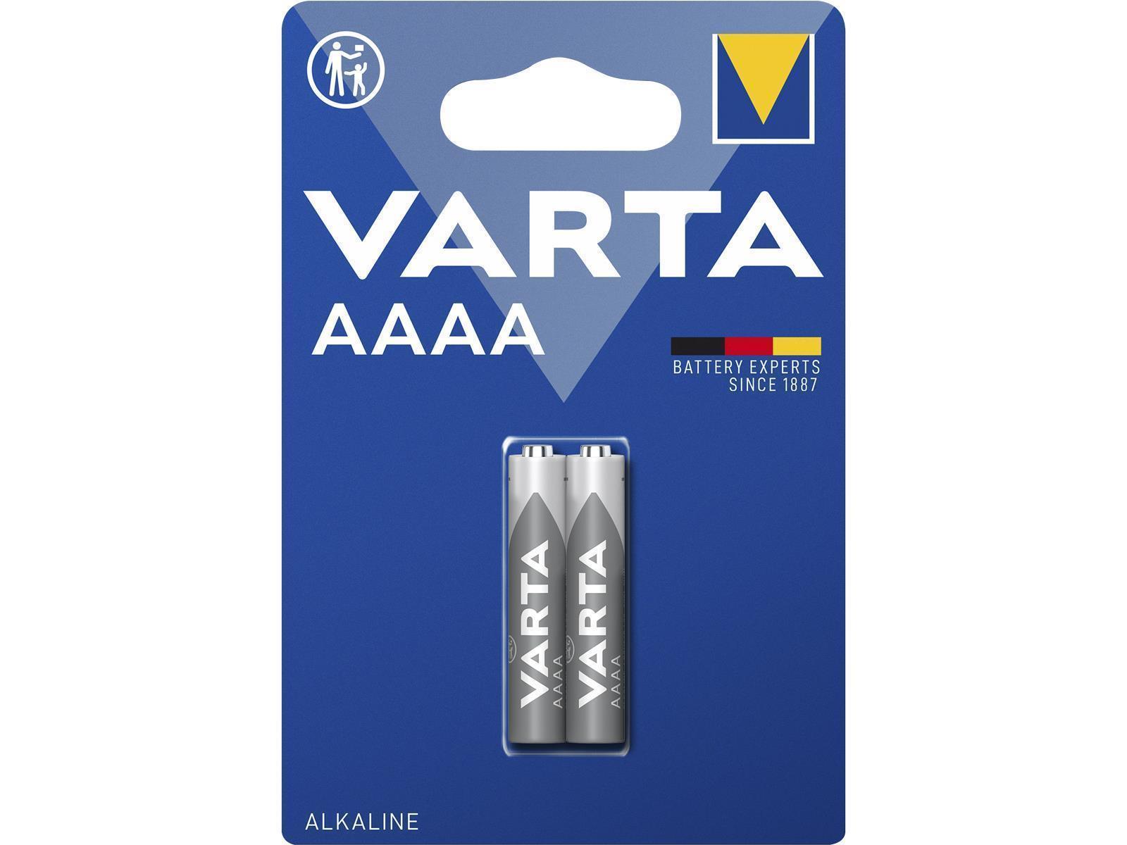 Mini-Batterie VARTA ''Electronics'' Alkaline, Typ AAAA, LR8D425, 1,5V, 2er-Pack