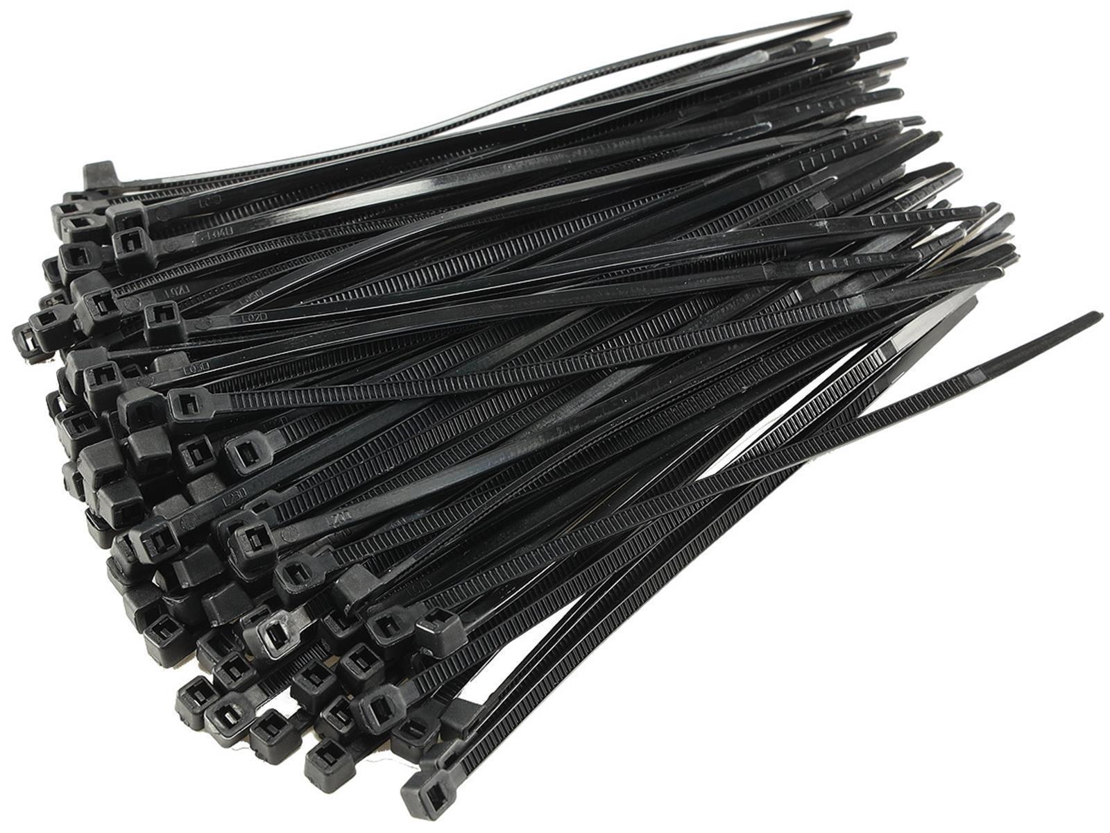 Kabelbinder 100mm x 2,5mm, schwarz100er Pack, hohe Zugkraft, UV fest