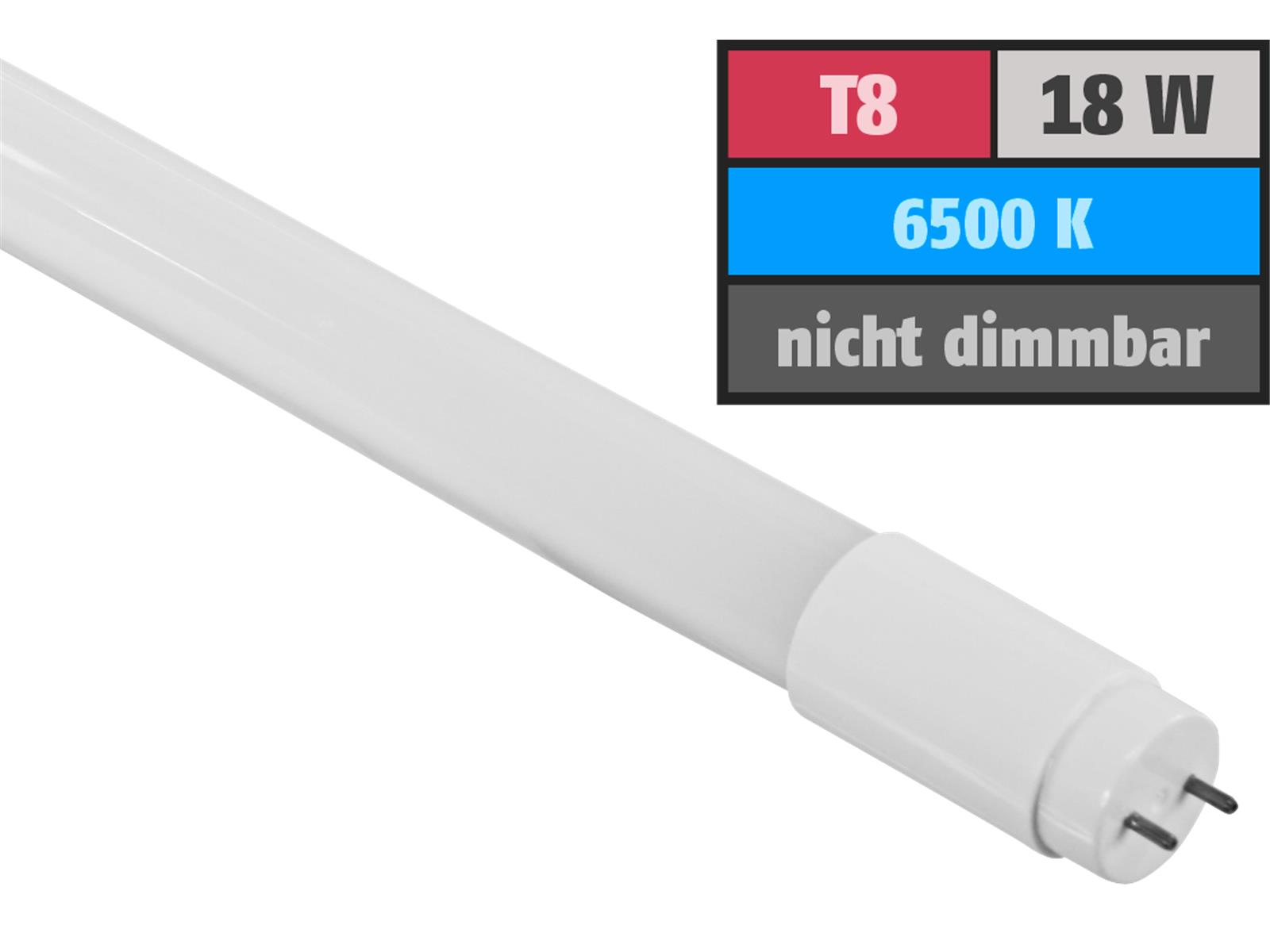 LED-Röhre Premium, T8, 18W, 2.700 lm, 270°, 120cm, tageslichtweiß