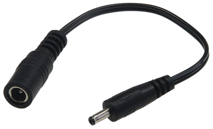 Stecker-Adapterkabel 10cm lang3,5mm Stecker auf 5,5/2,1mm Buchse