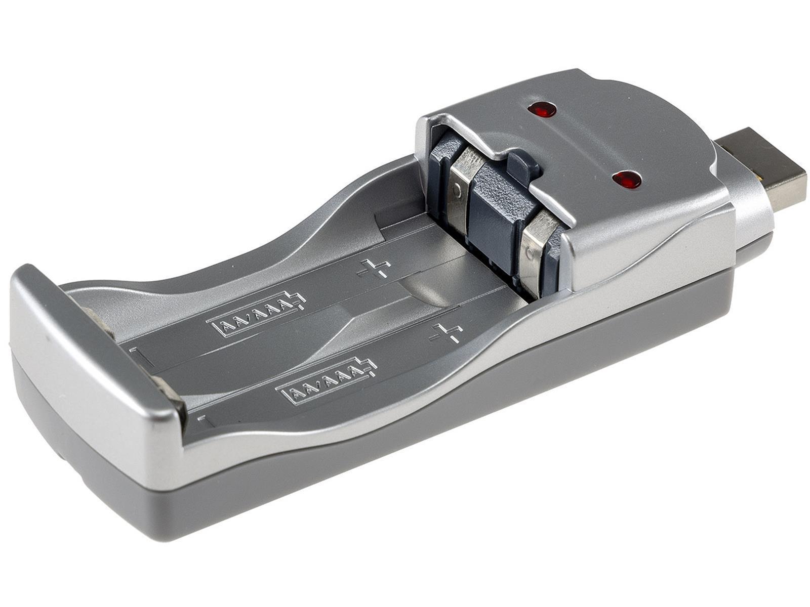 Akku-Ladegerät USBfür 2x Micro AAA/Mignon AA