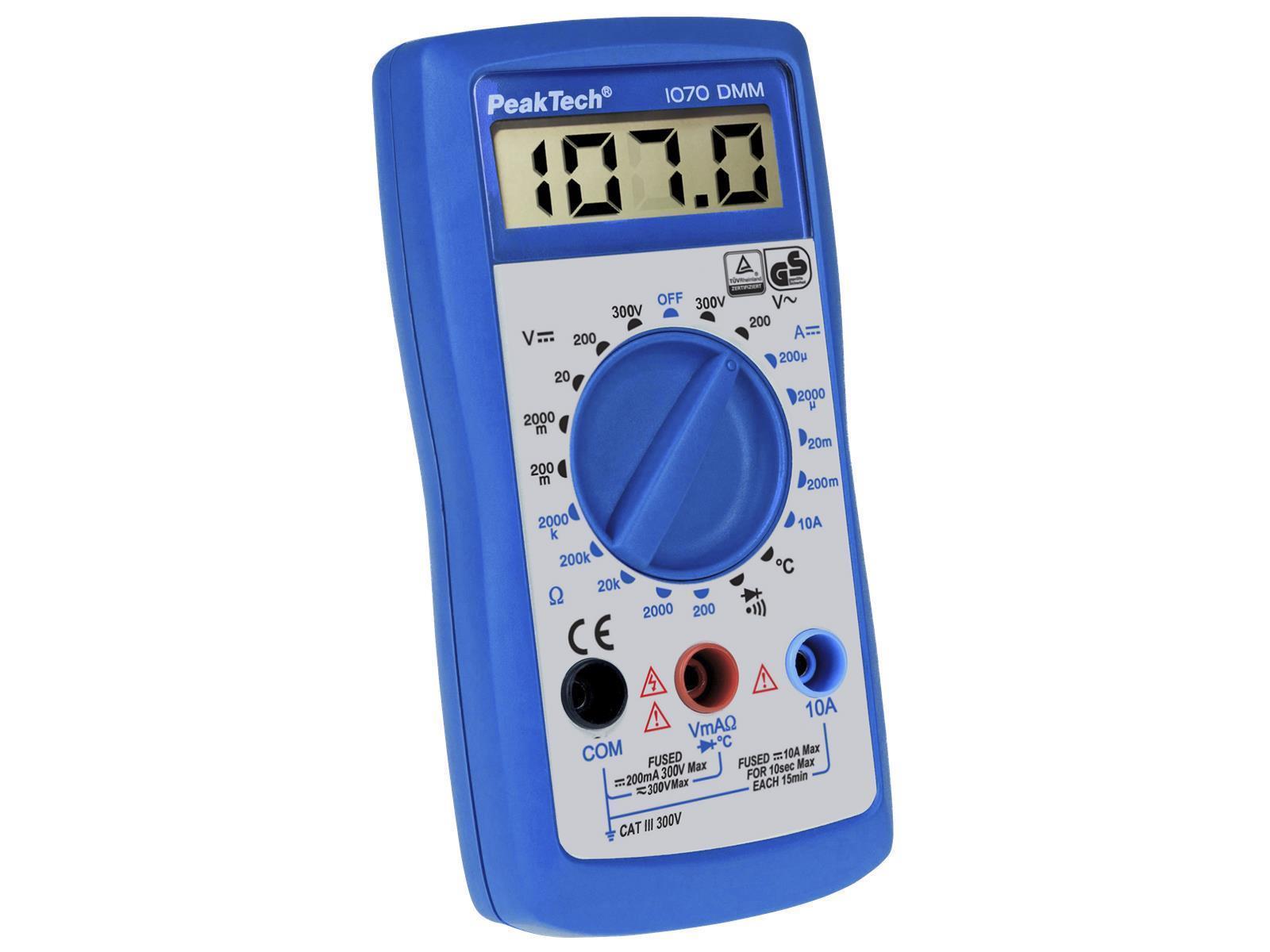 Digital-Handmultimeter PeakTech ''1070'', 3,5-stellig