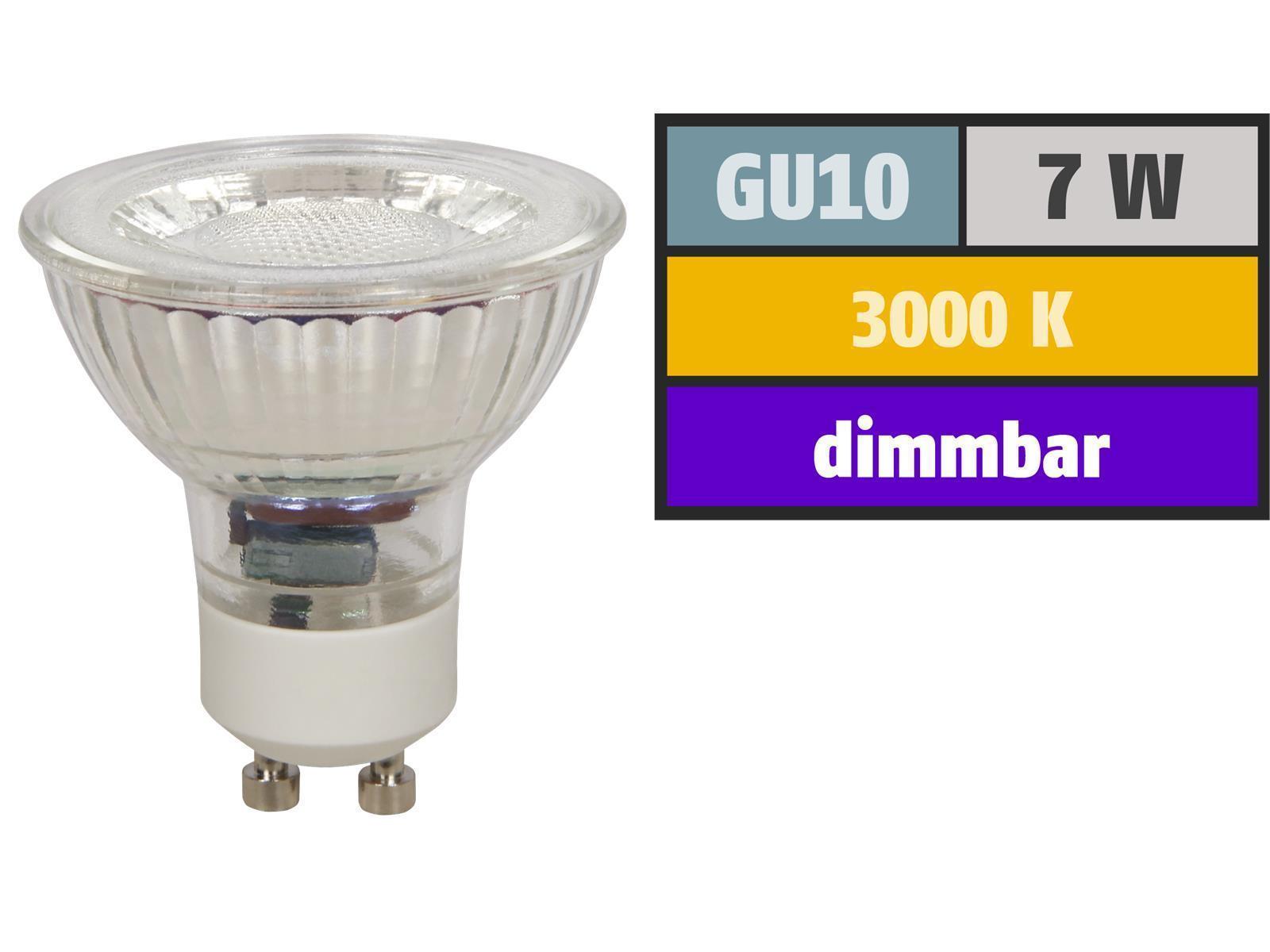 LED-Strahler McShine ''MCOB'' GU10, 7W, 450 lm, warmweiß, dimmbar