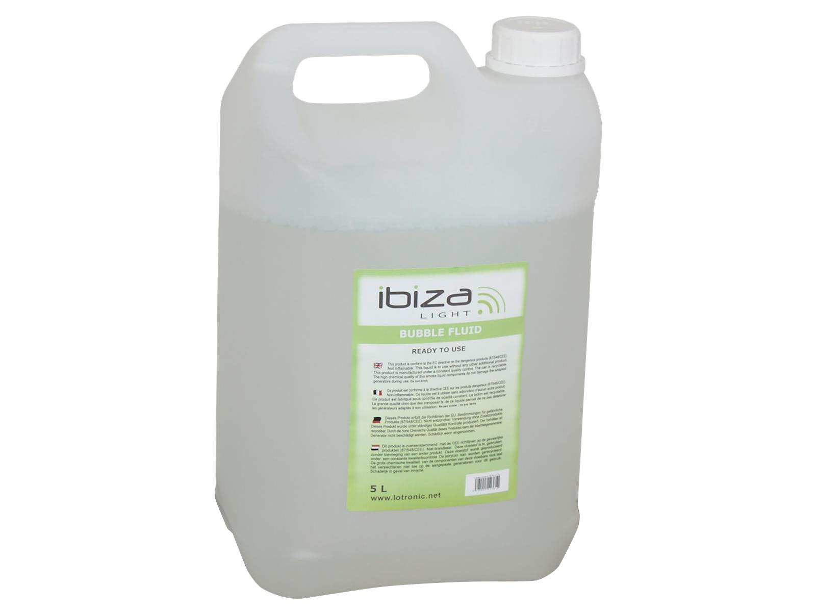 Seifenblasenfluid IBIZA ''BLUBBLE5L'', 5-Liter-Kanister, ungiftig, ohne Rückstände