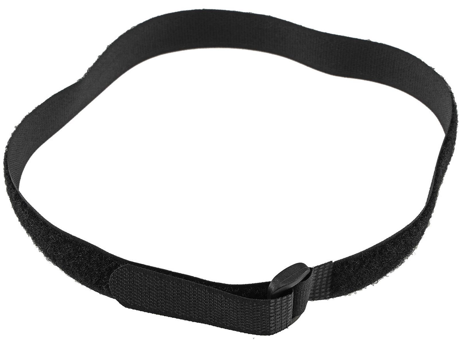 Klettband mit Öse, 5er Pack50x2cm, schwarz