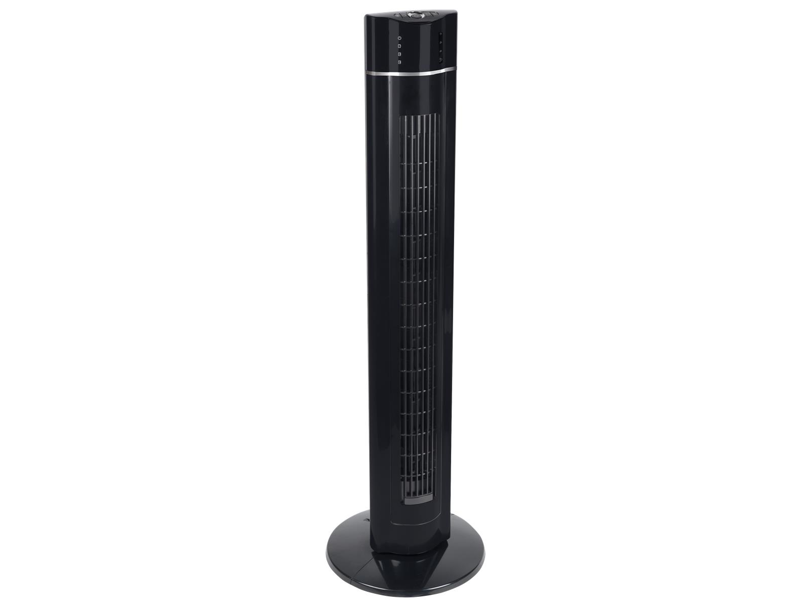 Standventilator ''Tower Fan'', 60W, 107cm, 3 Stufen, Oszillation, schwarz
