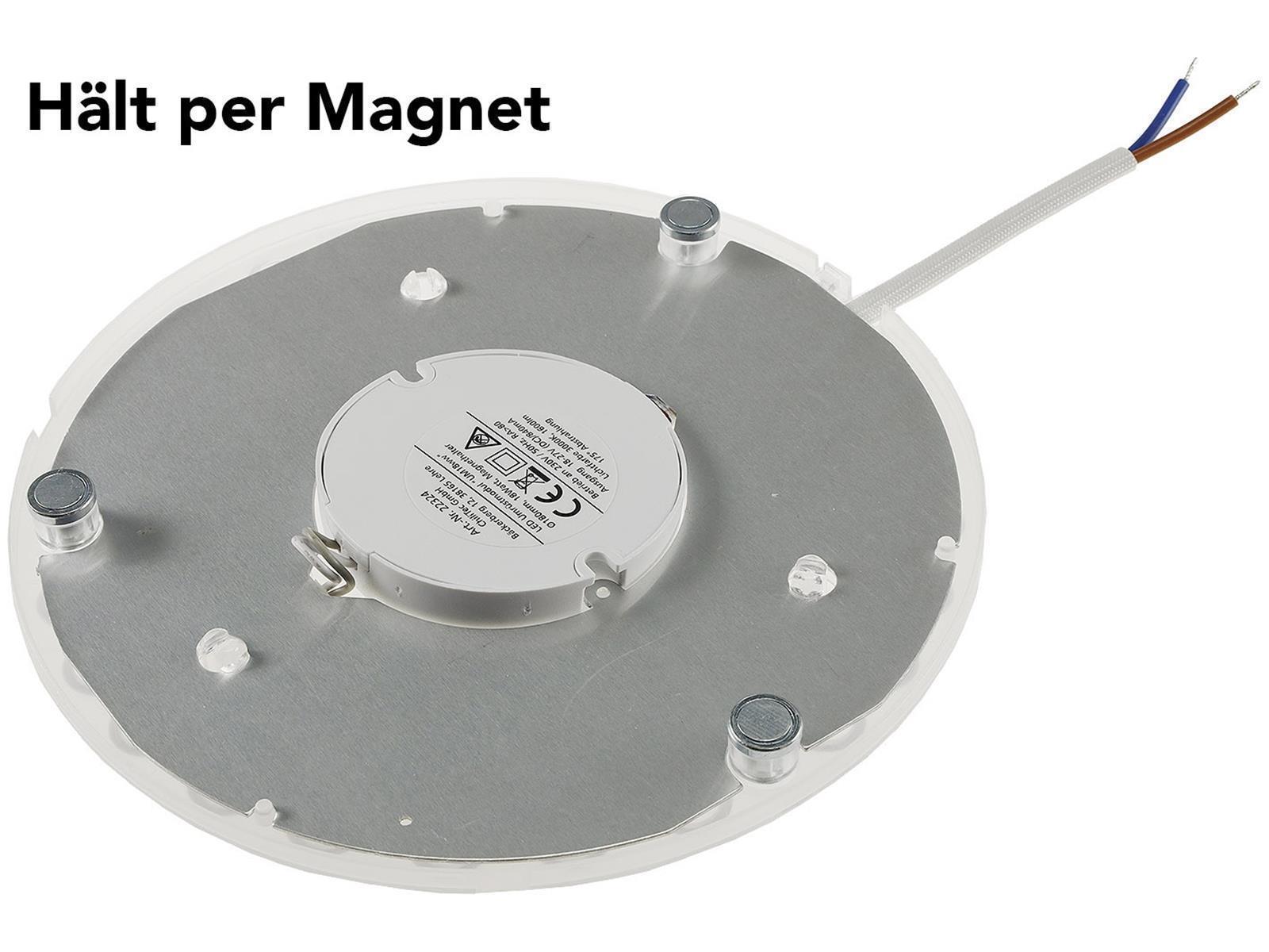 LED Umrüstmodul "UM24nw" für LeuchtenØ180mm, 24W, 2700lm, 4000K, Magnethalter