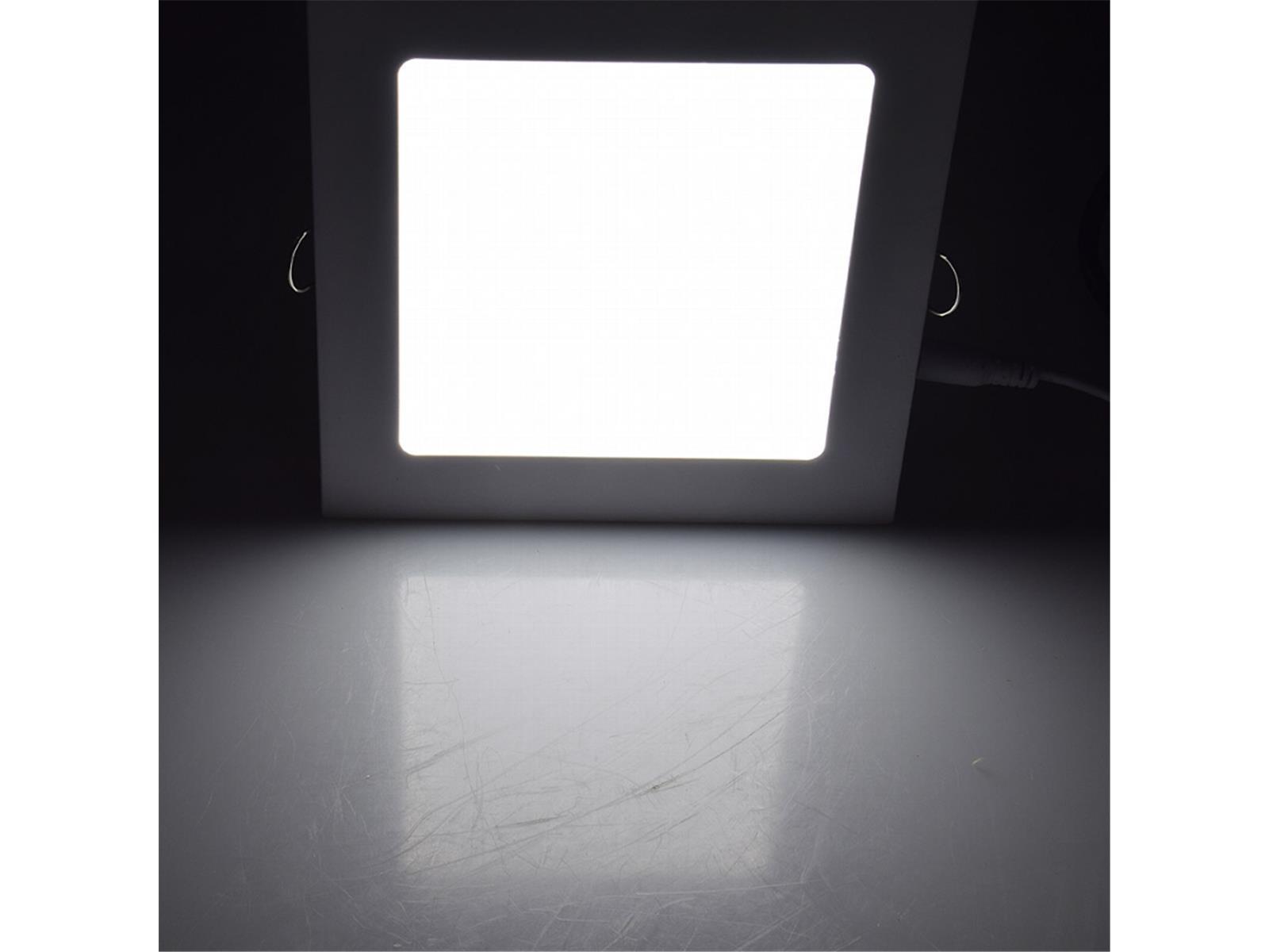 LED Licht-Panel "QCP-17Q", 17x17cm230V, 12W, 870 Lumen,4200K / neutralweiß