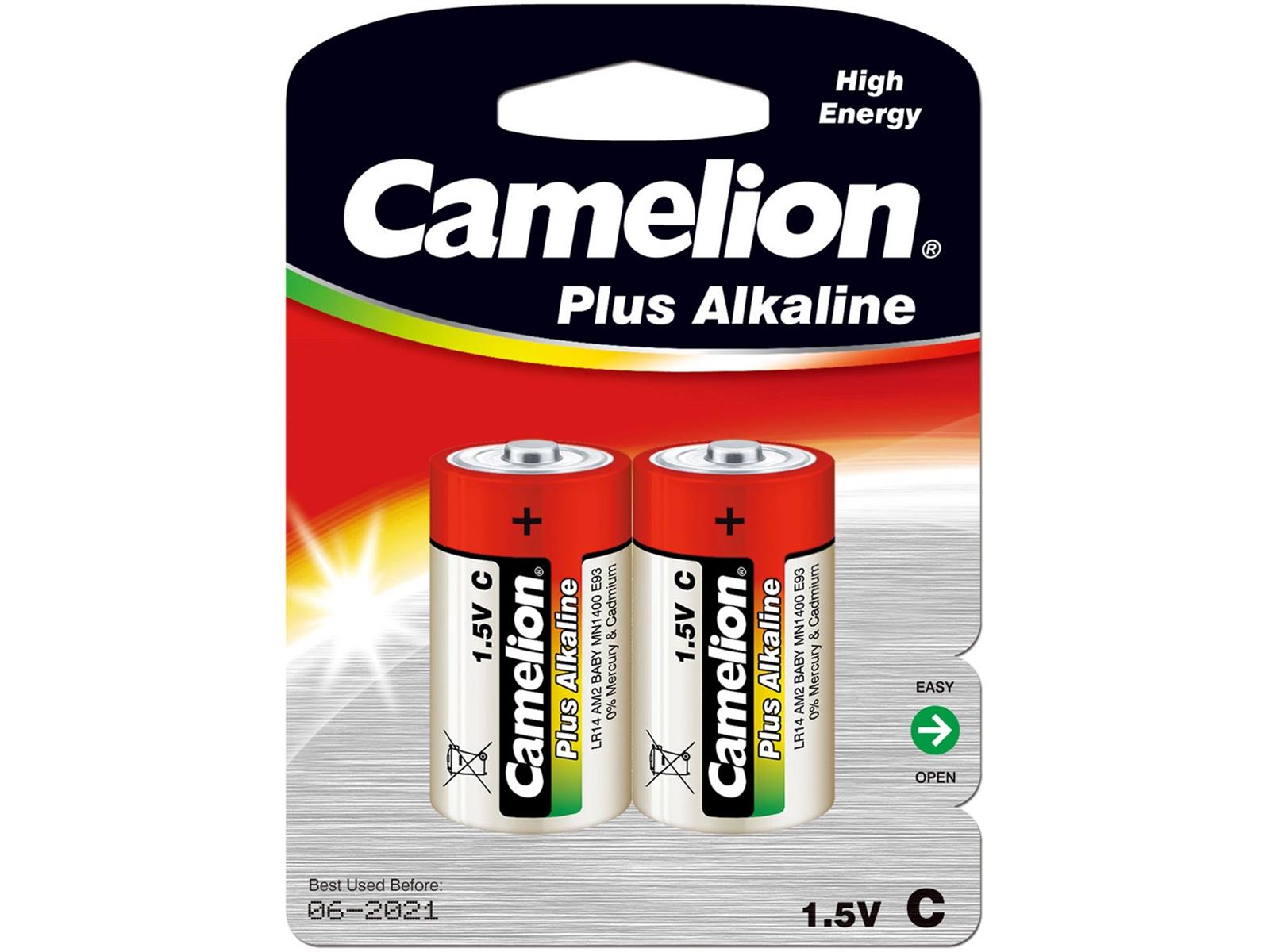 Baby-Batterien CAMELION AlkalinePlusTyp C/LR14, 1,5V, 2er Pack