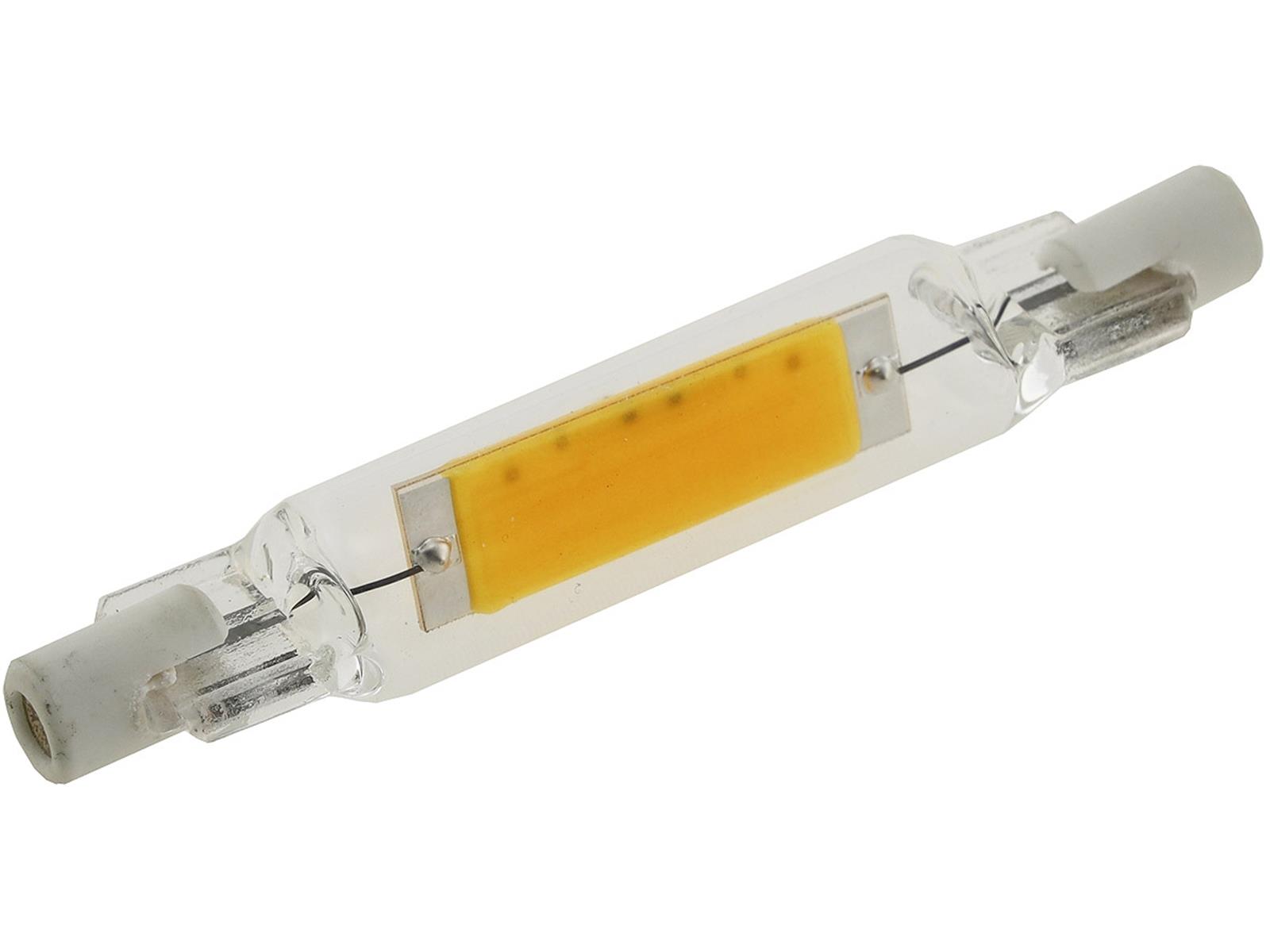 LED Leuchtmittel R7s 118mm Slim Line GLAS warmweiß 930lm 230V 8W 14x118mm