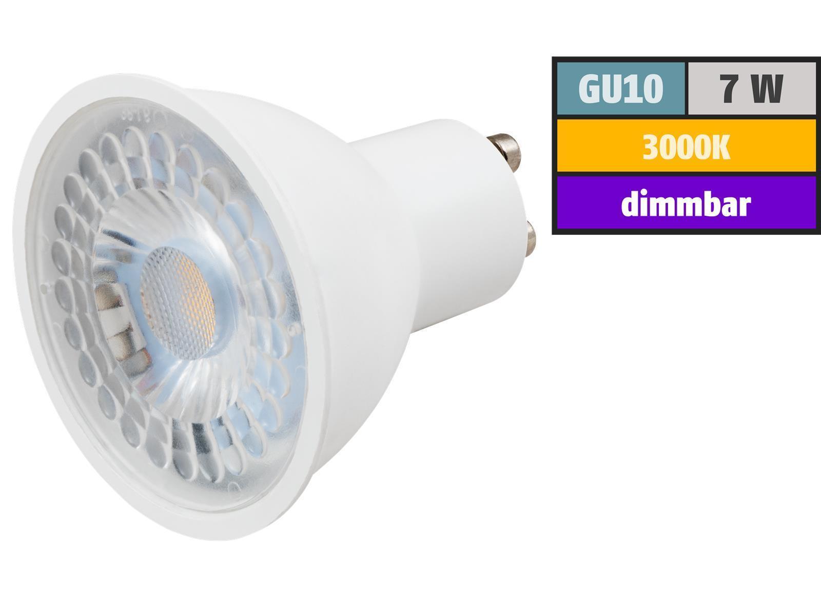 LED-Strahler McShine ''PV-MCOB'' GU10, 7W, 500lm, 38°, 3000K, warmweiß, dimmbar