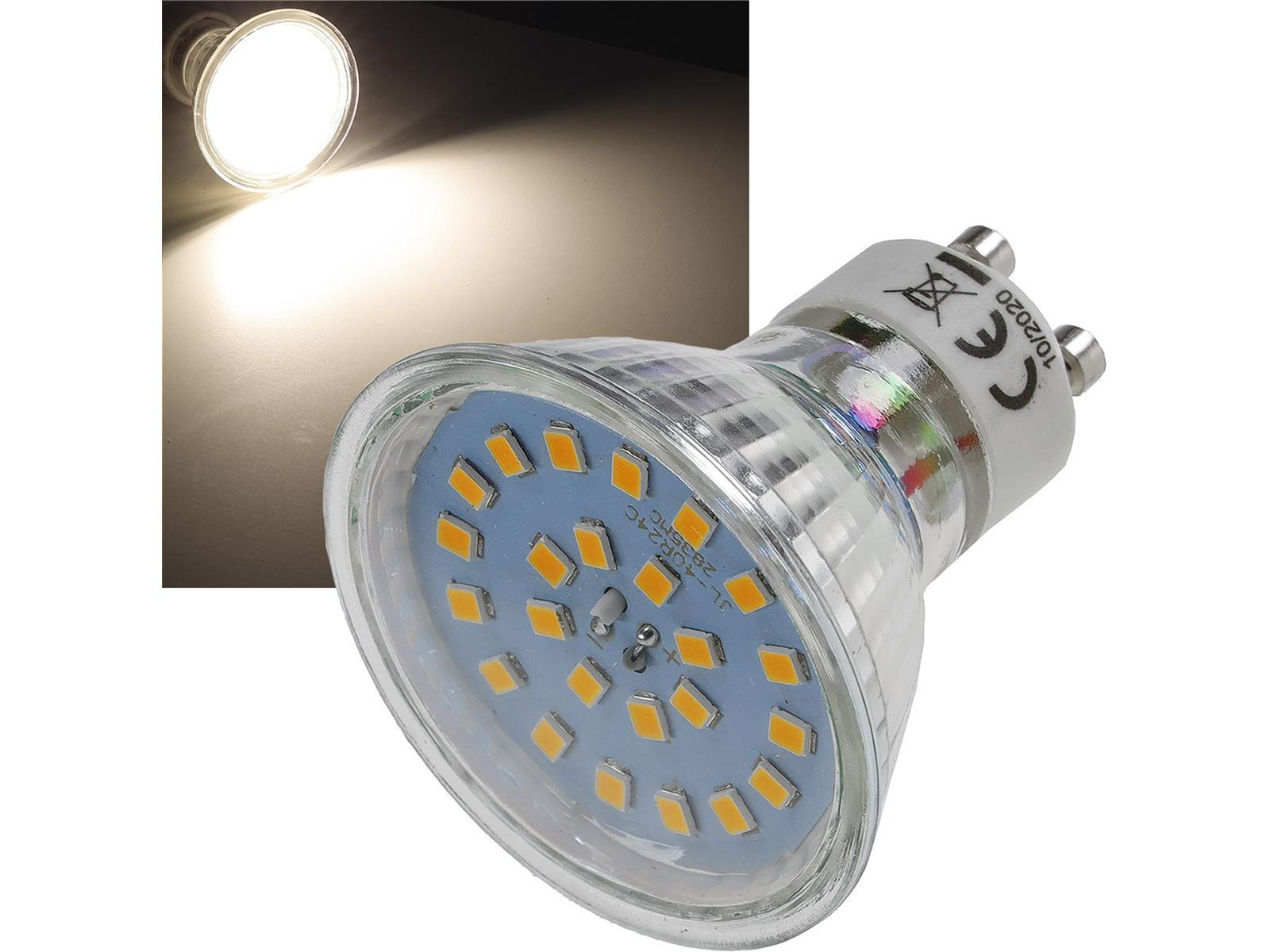 LED Strahler GU10 "H55 SMD"120°, 4000k, 460lm, 230V/4W, neutralweiß