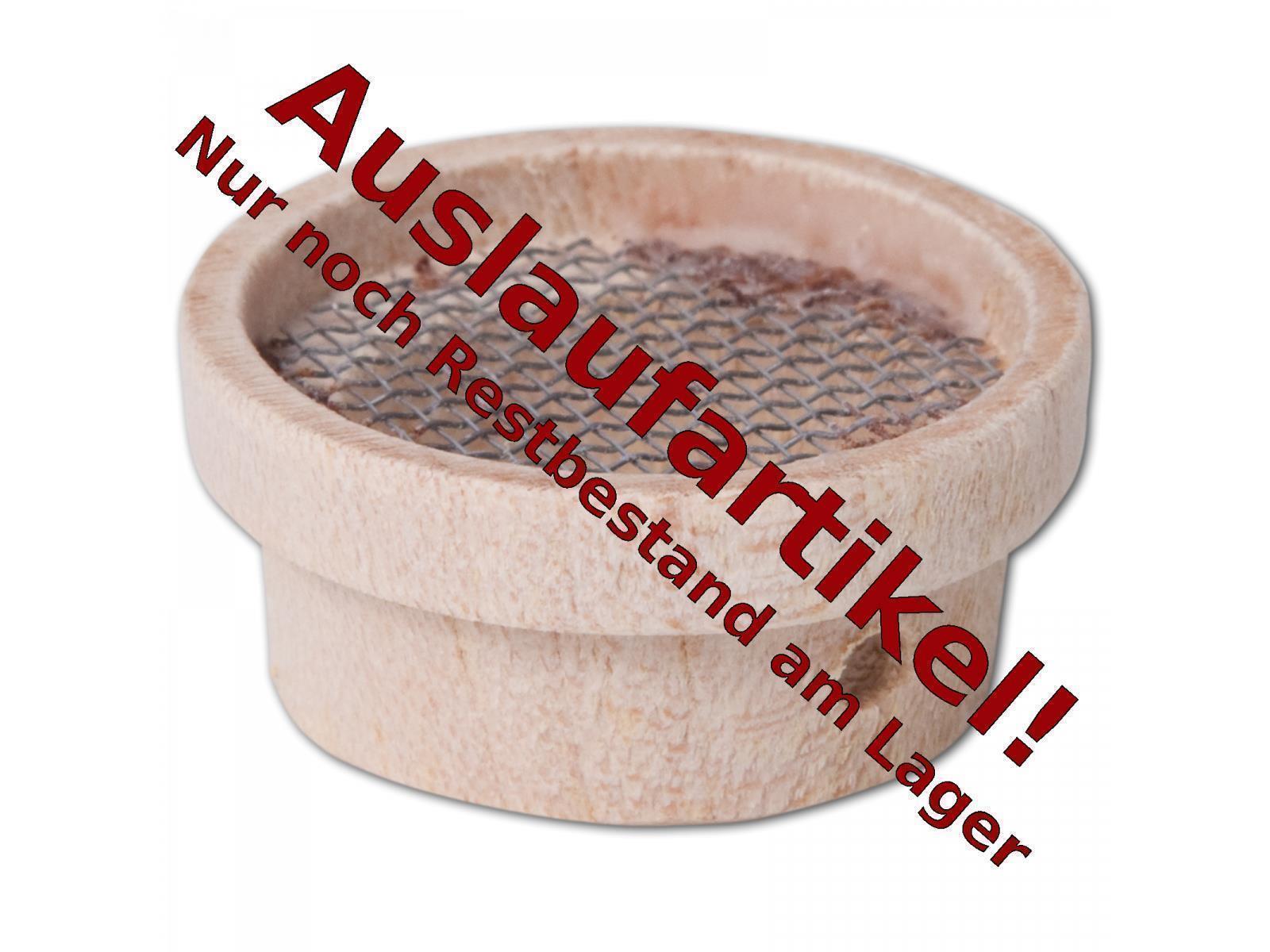 Minisieb, mit Bohrung aus Holz 2,5 cm