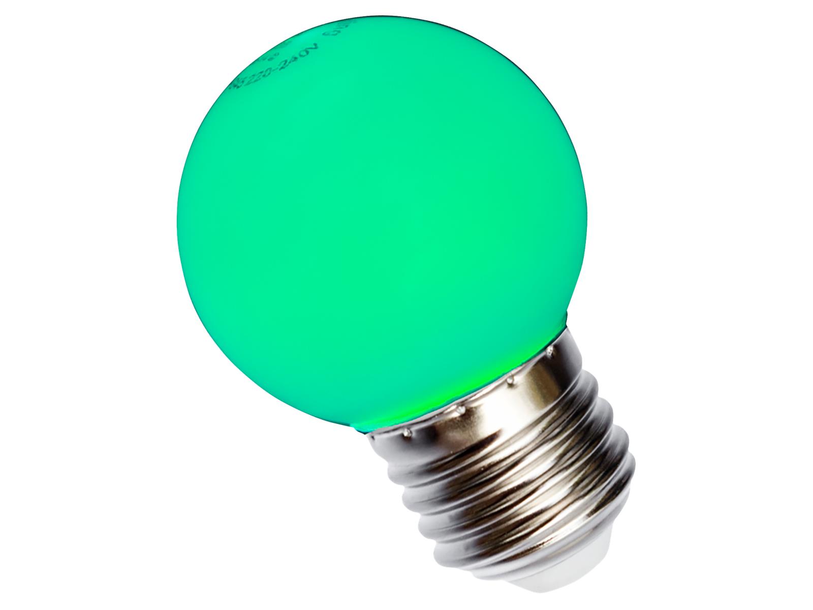 LED Trofenlampe Grün, E27, 1W, 230V, 50mA, Abstrahlwinkel 270°