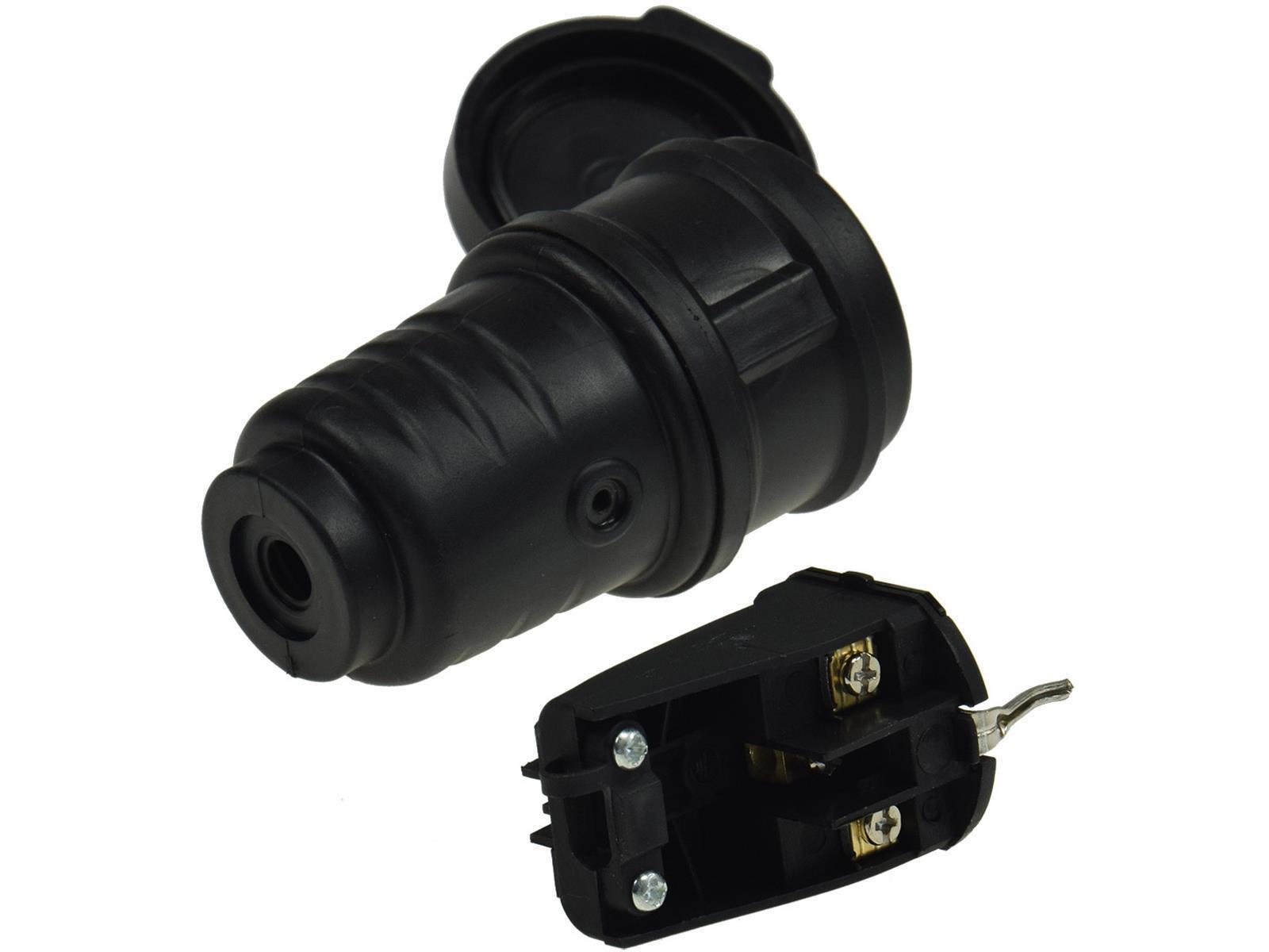 Schutzkontakt-Gummikupplung für AußenSchutzkappe, 250V/16A, IP44