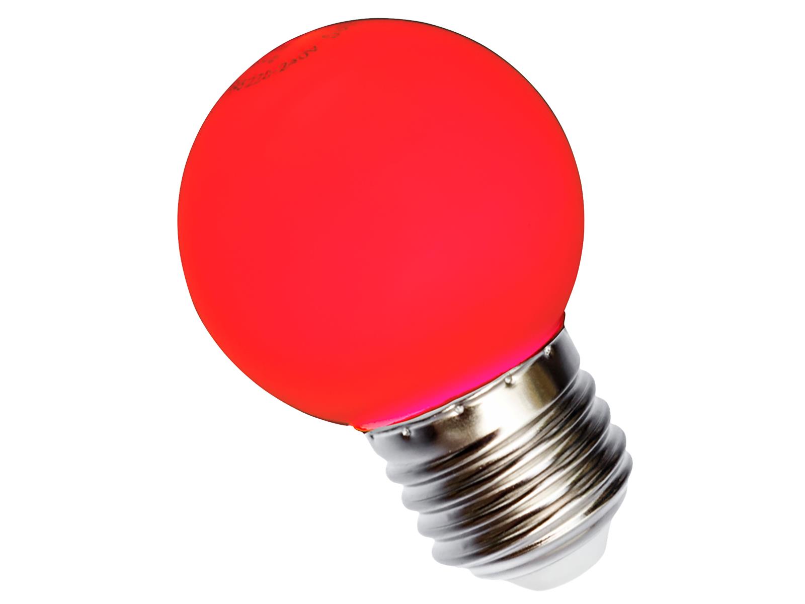 LED Trofenlampe Rot, E27, 1W, 230V, 50mA, Abstrahlwinkel 270°