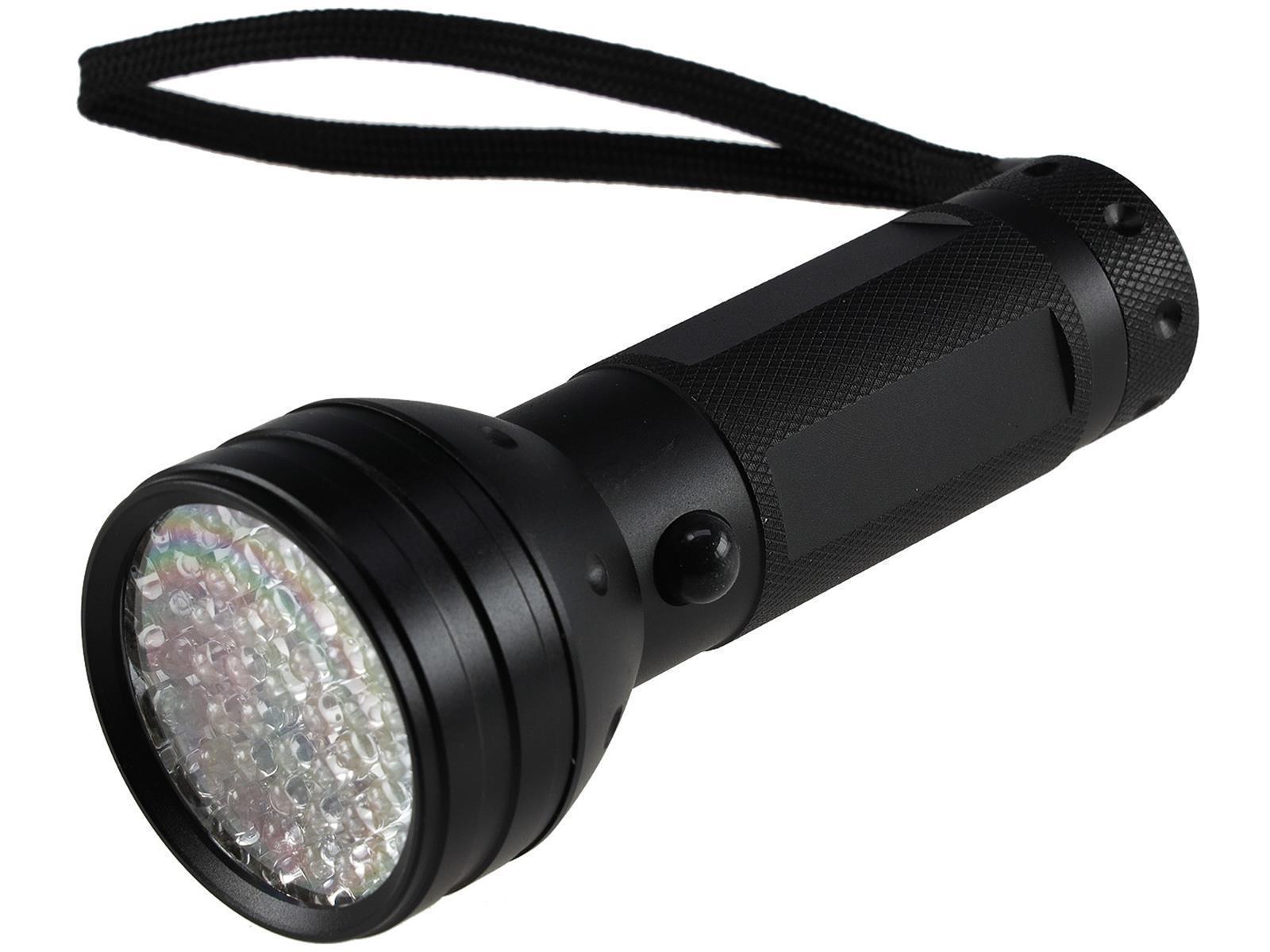 LED-Taschenlampe mit 51 UV LEDsSchwarzlicht, ØxL 55x145mm