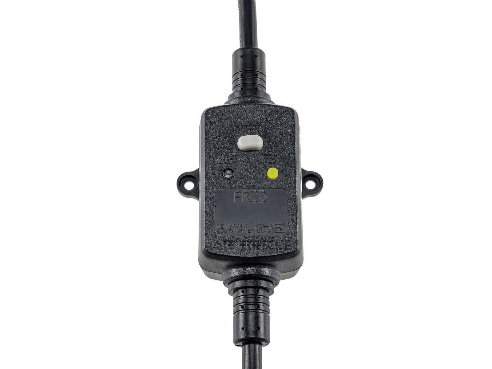 Fehlerstromschutzadapter "CT-RCD" IP44Zwischenstecker mit Kupplung / Stecker
