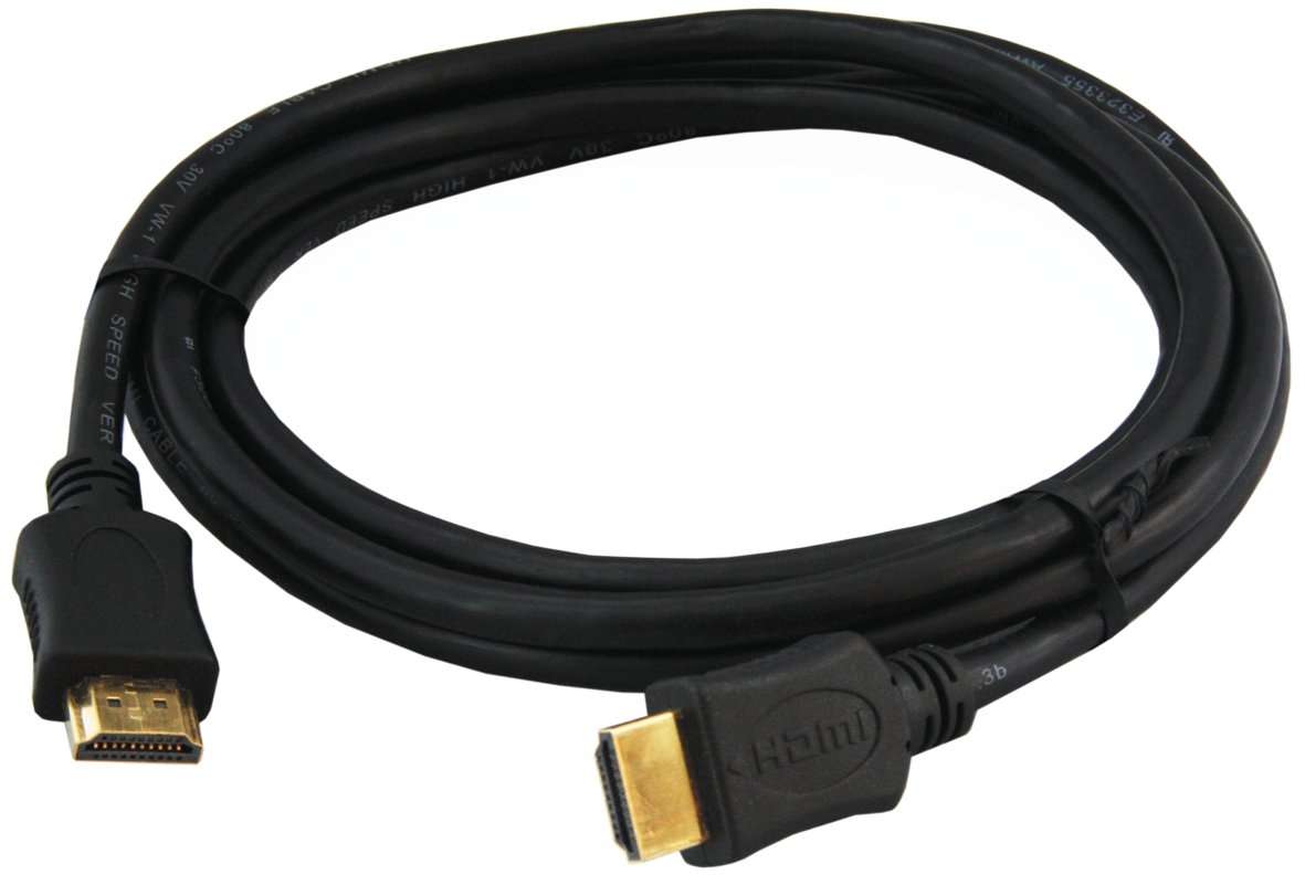 HDMI Kabel 2m, vergoldete KontakteHDMI 1.4, 3D + ethernet-tauglich