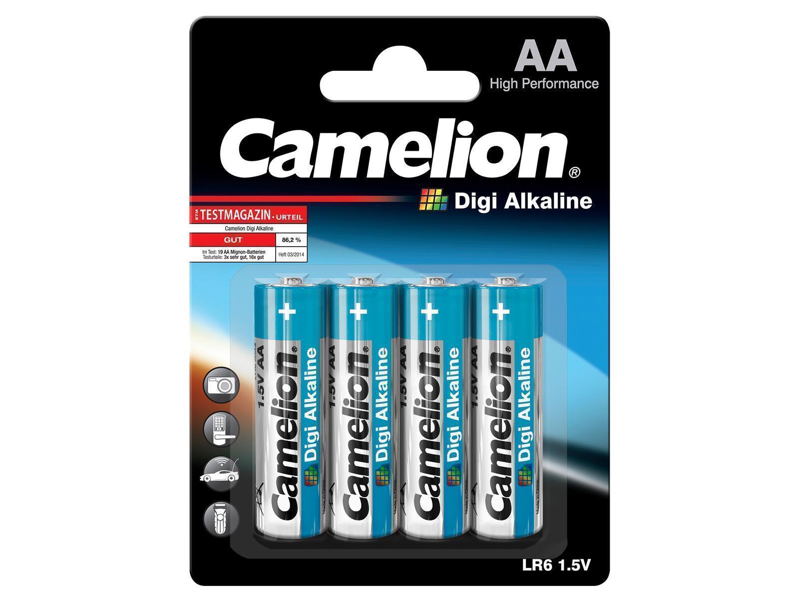 Micro-Batterie CAMELION ''Digi Alkaline'' 1,5 V, Typ AAA/LR03, 4er Blister