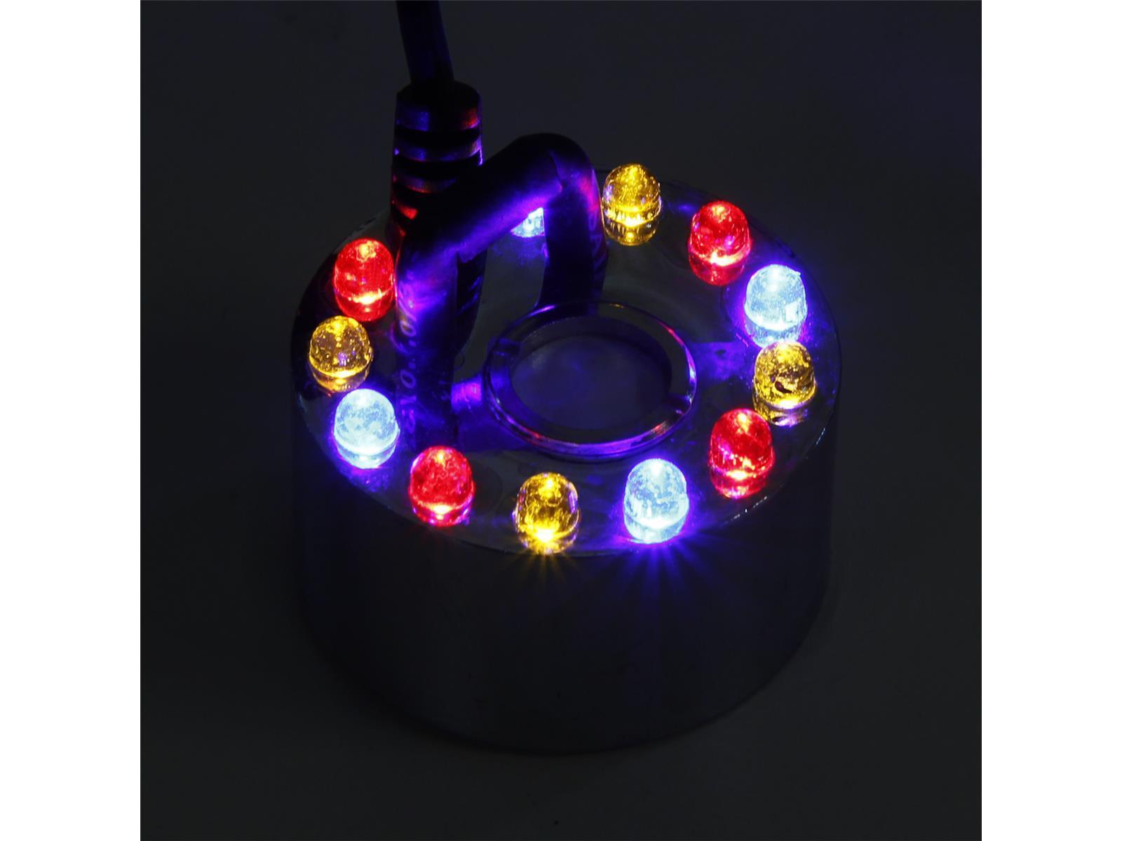 Ultraschall-Nebler / Zerstäuber McShine ''LED-12'' mit 12 LEDs, Farbwechsler