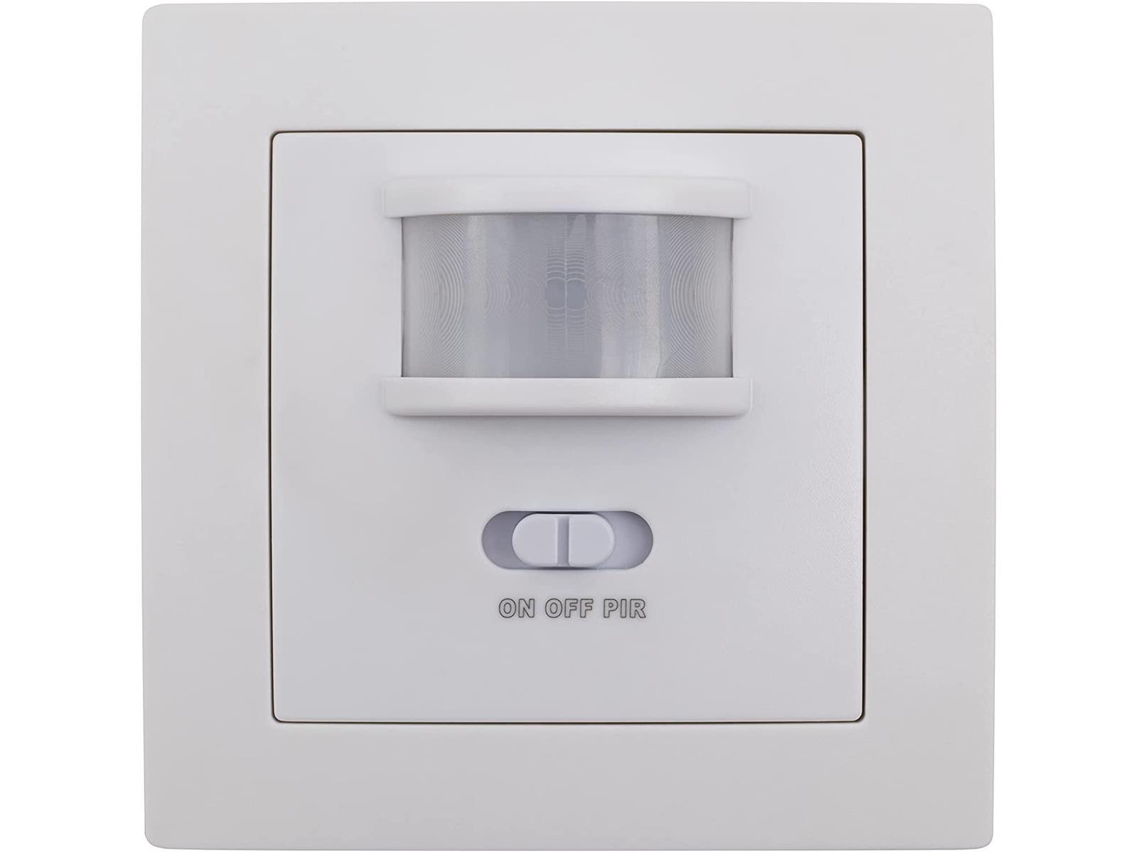 Unterputz IR Bewegungsmelder McPower ''Flair'' 160°, 500W, LED geeignet, weiß