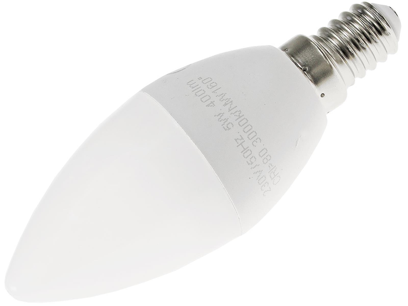 LED Kerzenlampe E14 "K50" weiß4000k, 420lm, 230V/5W