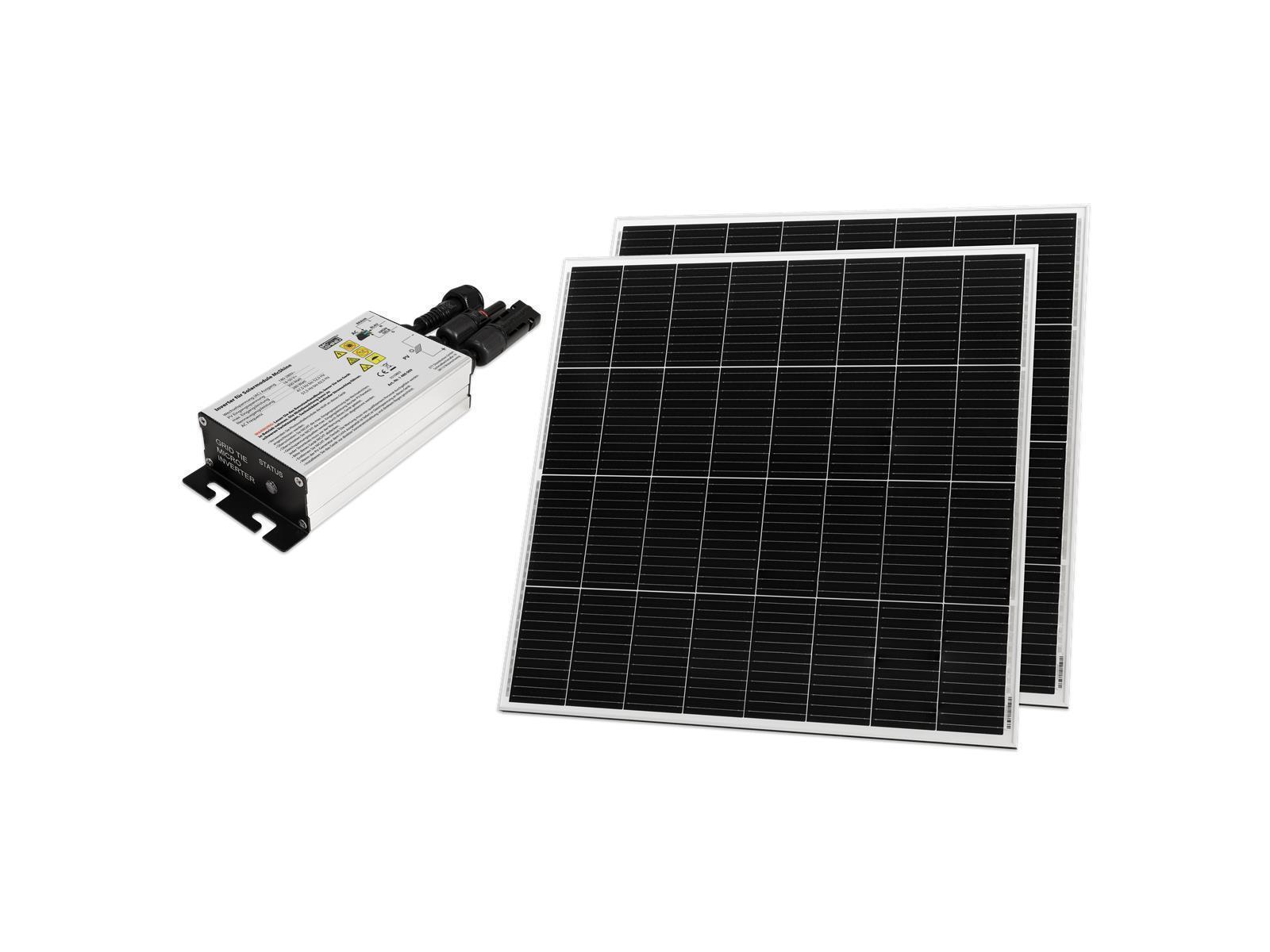 Solar-Set McShine, 2x 160W Solarmodul, 1x 300W Wechselrichter