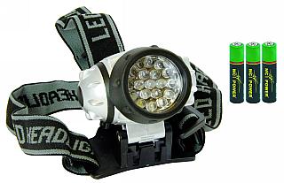 LED-Stirnlampe ''TL-19 pro'' mit 19 LEDs, inkl. 3x AAA-Batterien