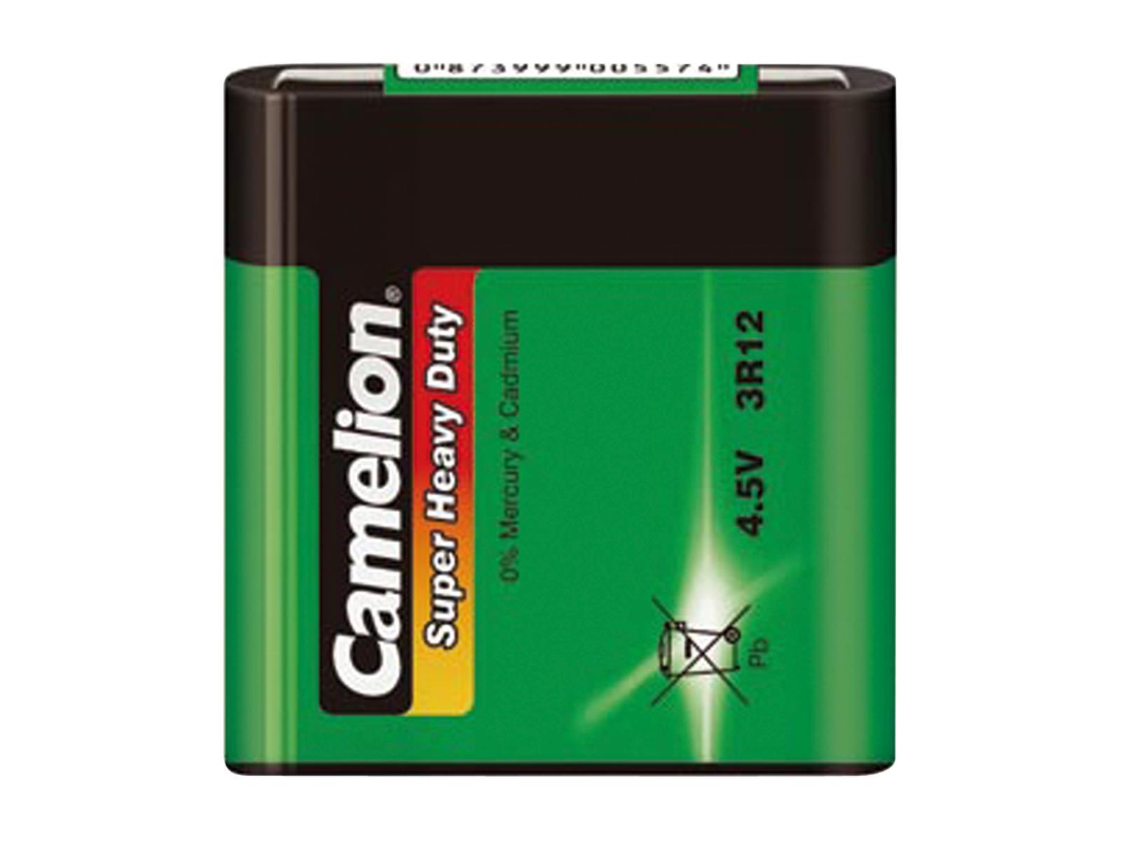 Flachbatterie CAMELION Super Heavy Duty 4,5 V, Typ 3R12