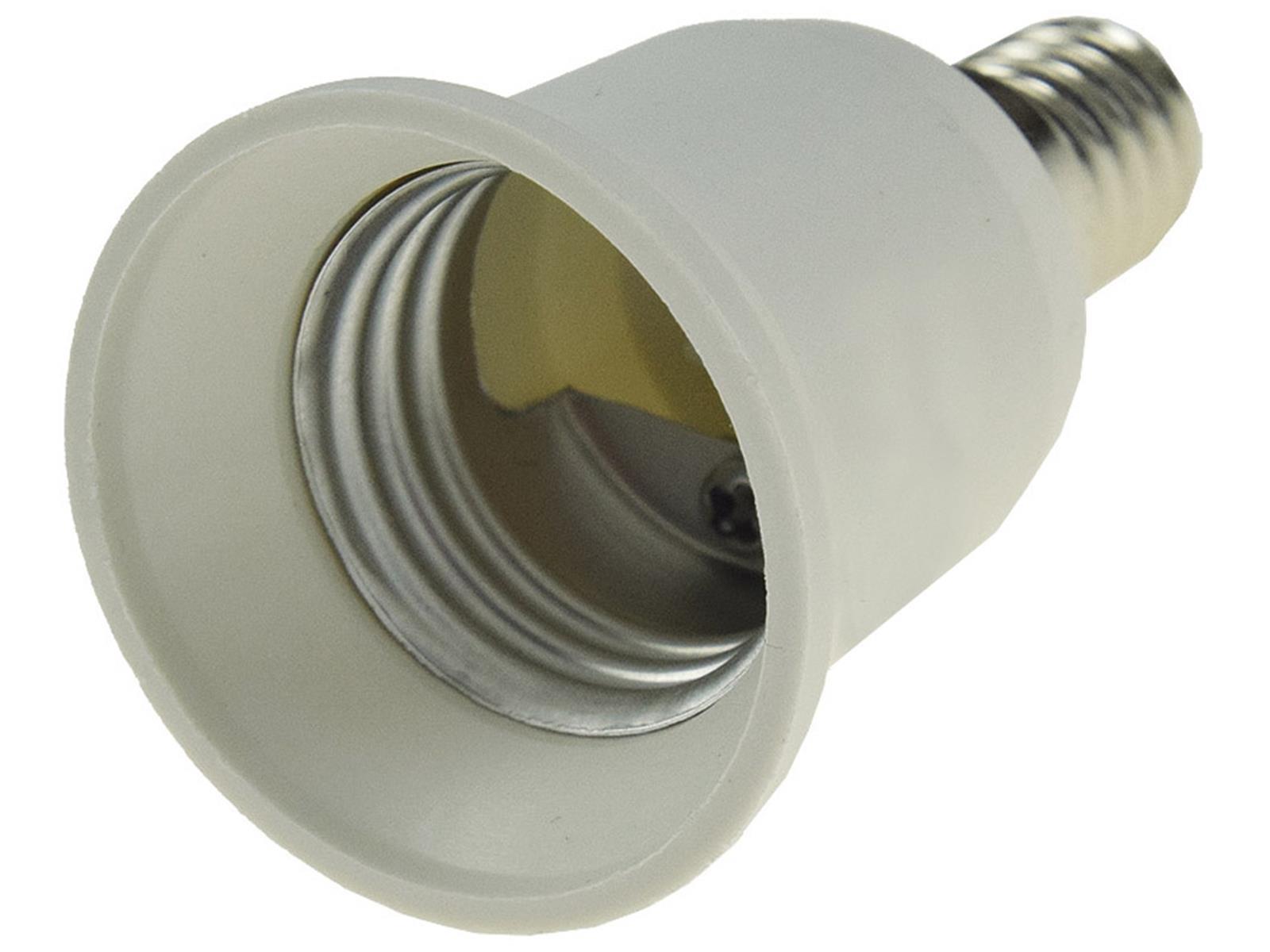 Lampensockel-Adapter, KunststoffE14 auf E27