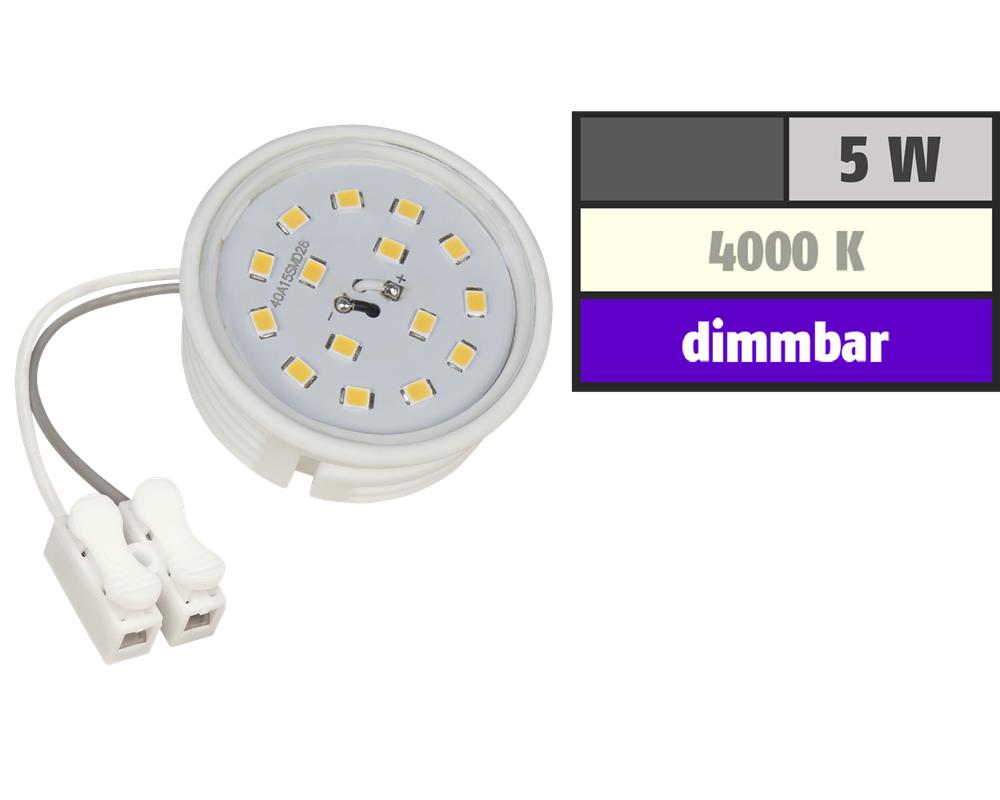 LED-Modul McShine, 5W, 400 Lumen, 230V, 50x23mm, neutralweiß, 4000K, dimmbar