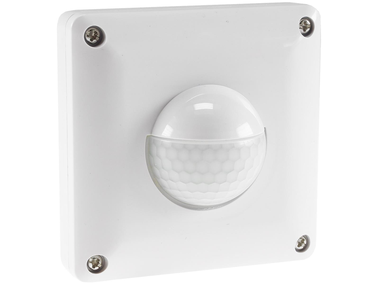 Unterputz PIR-Bewegungsmelder 190°- IP65LED geeignet, 2 & 3 - Draht Technik