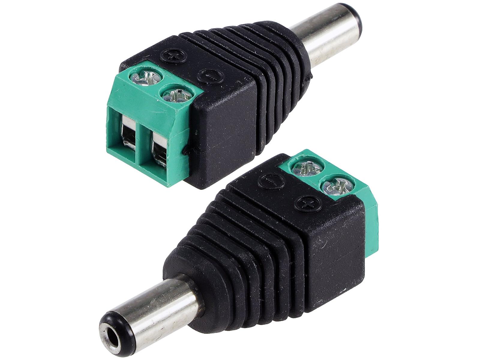 Anschluss-Adapter für LED-StripesLüsterklemme auf 5,5/2,1mm Stecker