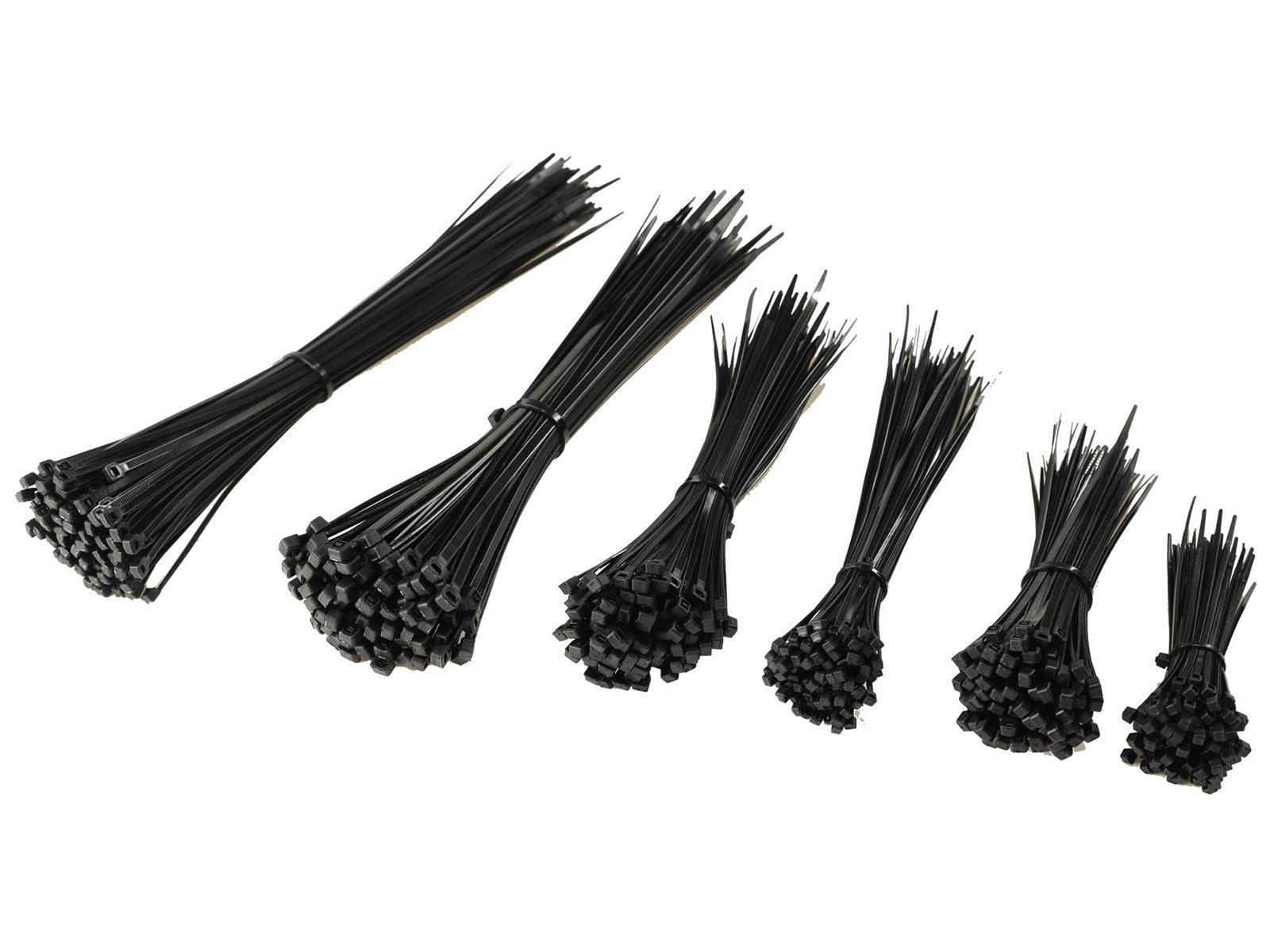 Kabelbinder 150mm x 3,5mm, schwarz100er Pack, hohe Zugkraft, UV fest