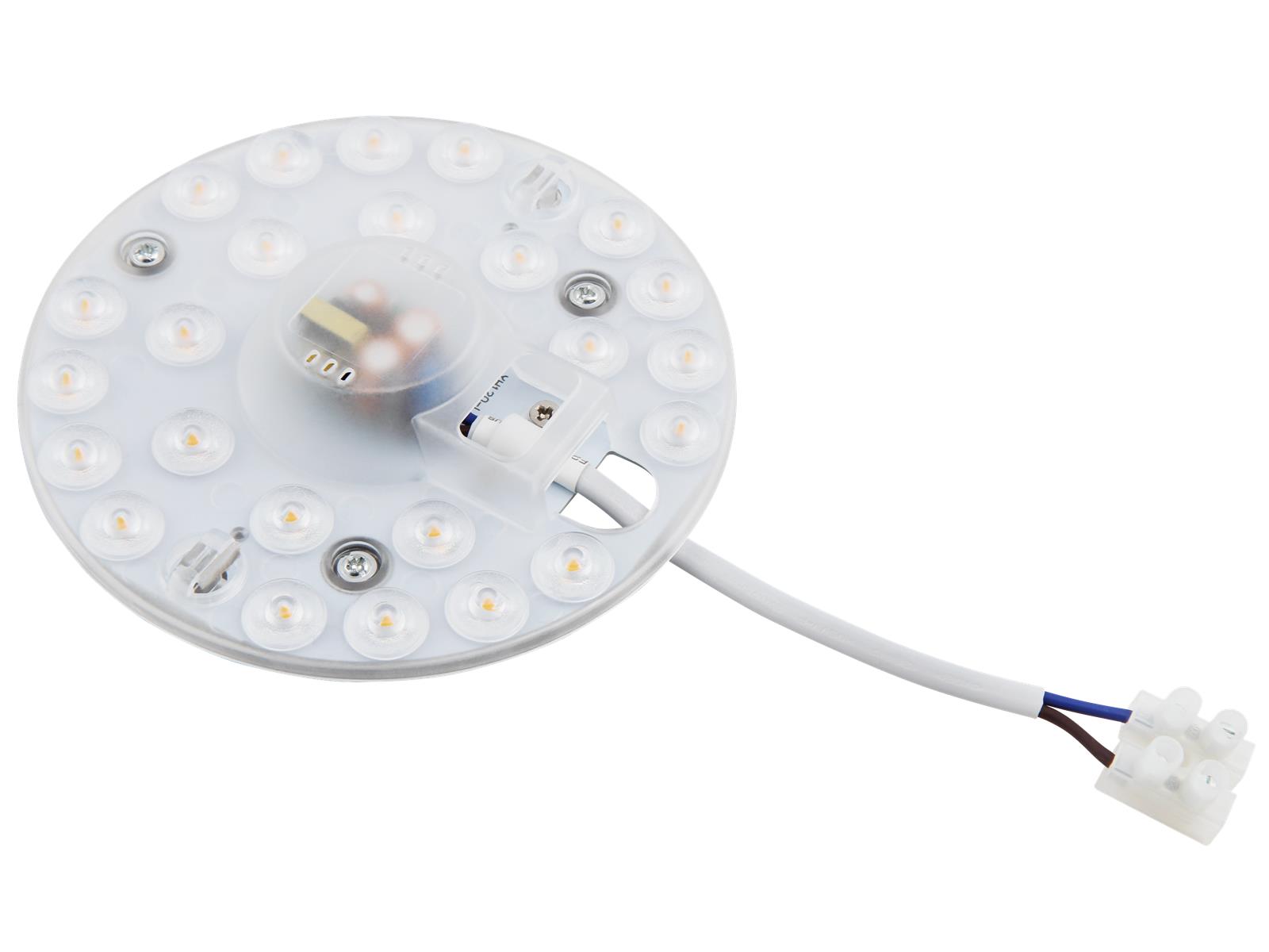 LED-Modul McShine, Umrüstsatz mit Magnethalterung, Ø13cm, 12W, 1200lm, 3000K