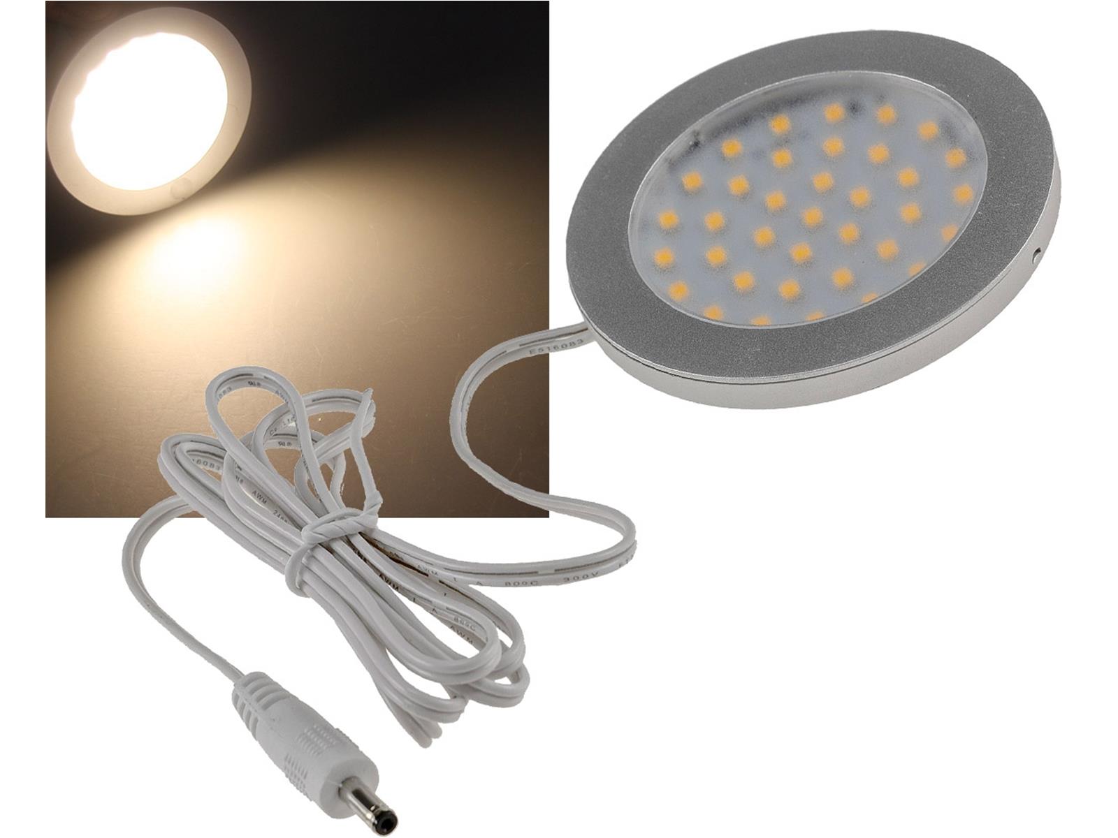 LED-Aufbauleuchte "ABL-R90" warmweiß3W, 12V= , 2900K, 337lm